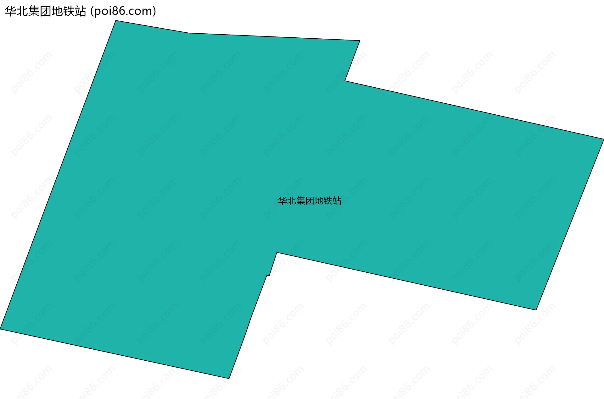 华北集团地铁站边界地图