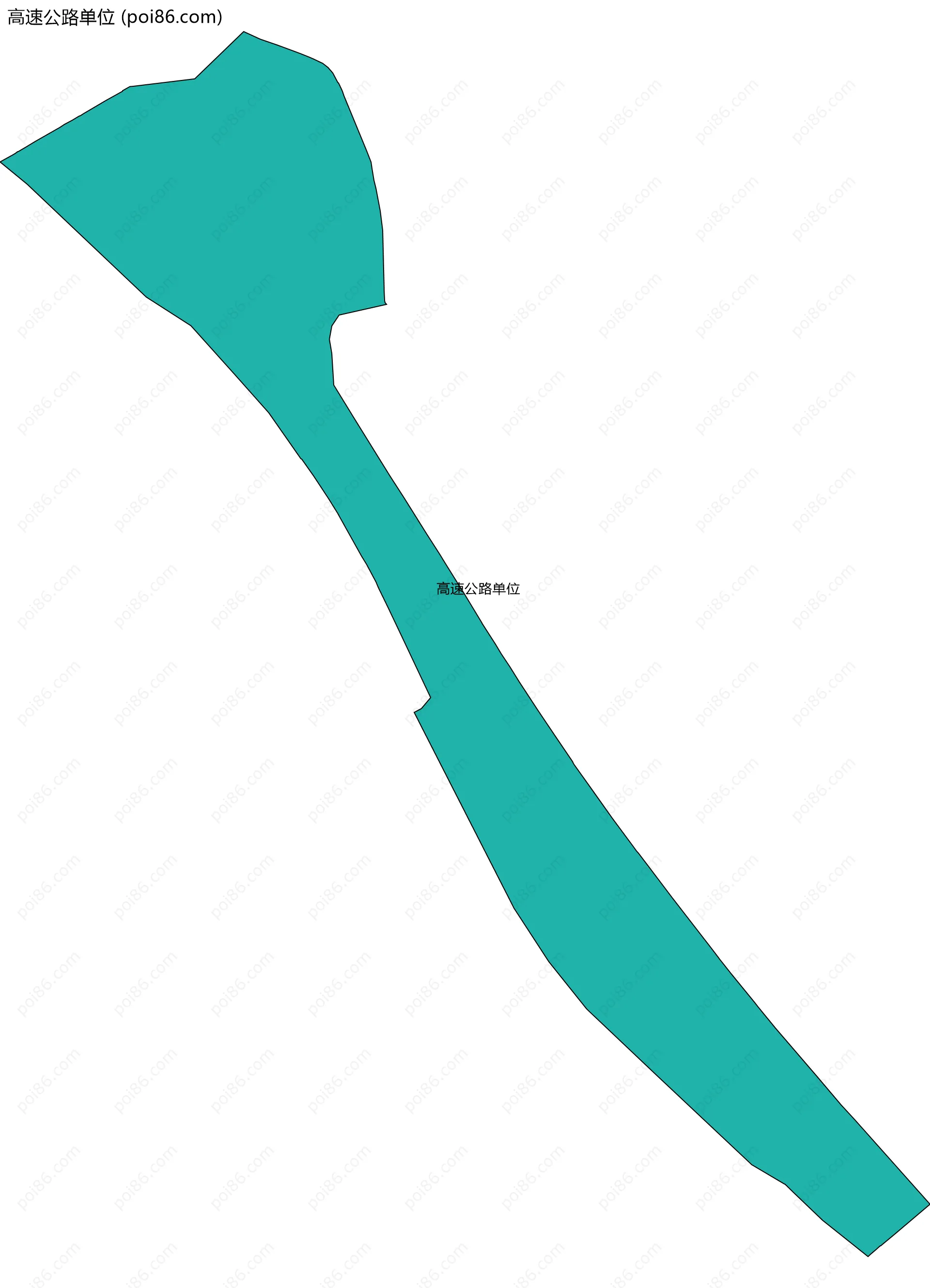 高速公路单位边界地图