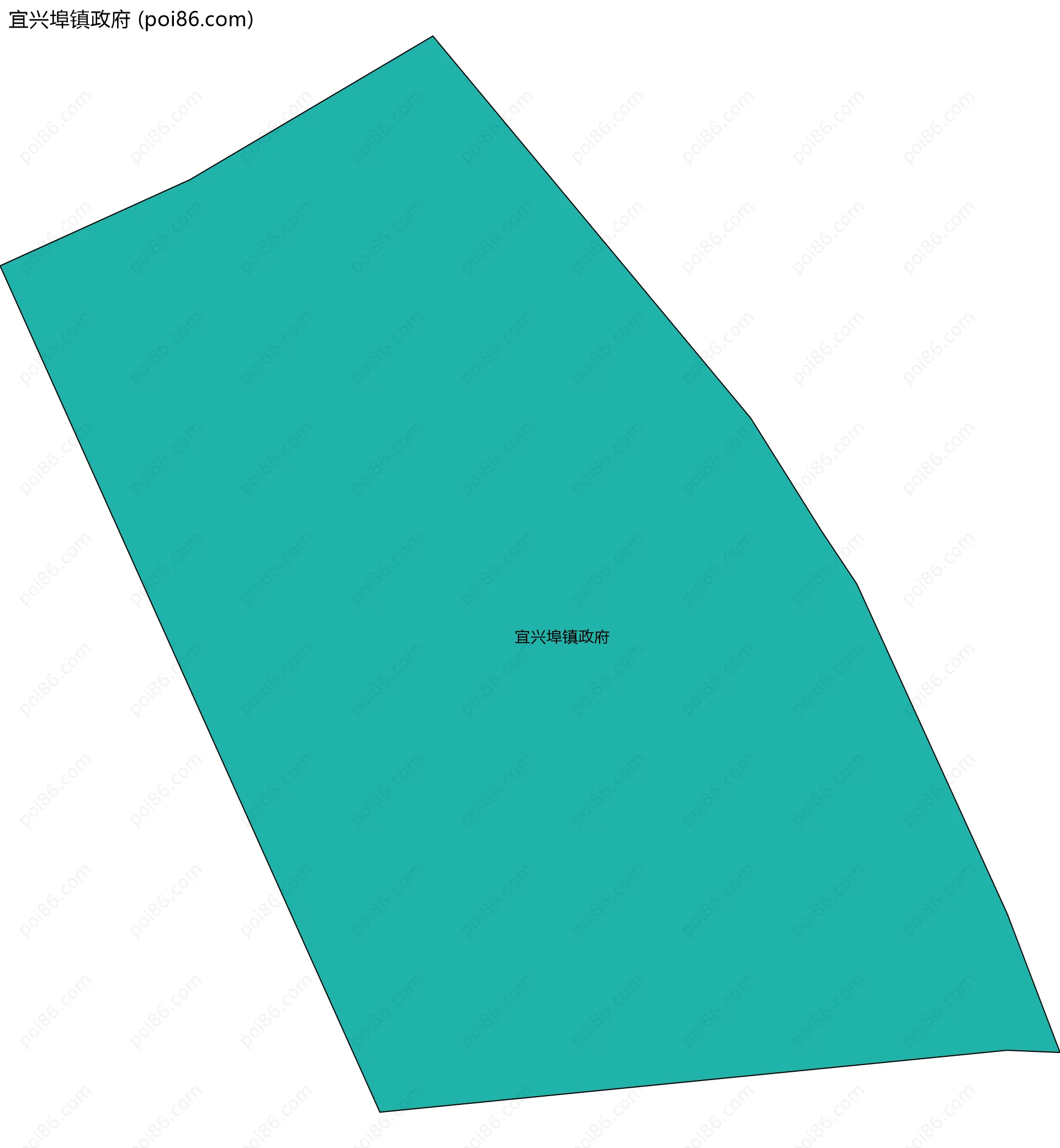 宜兴埠镇政府边界地图