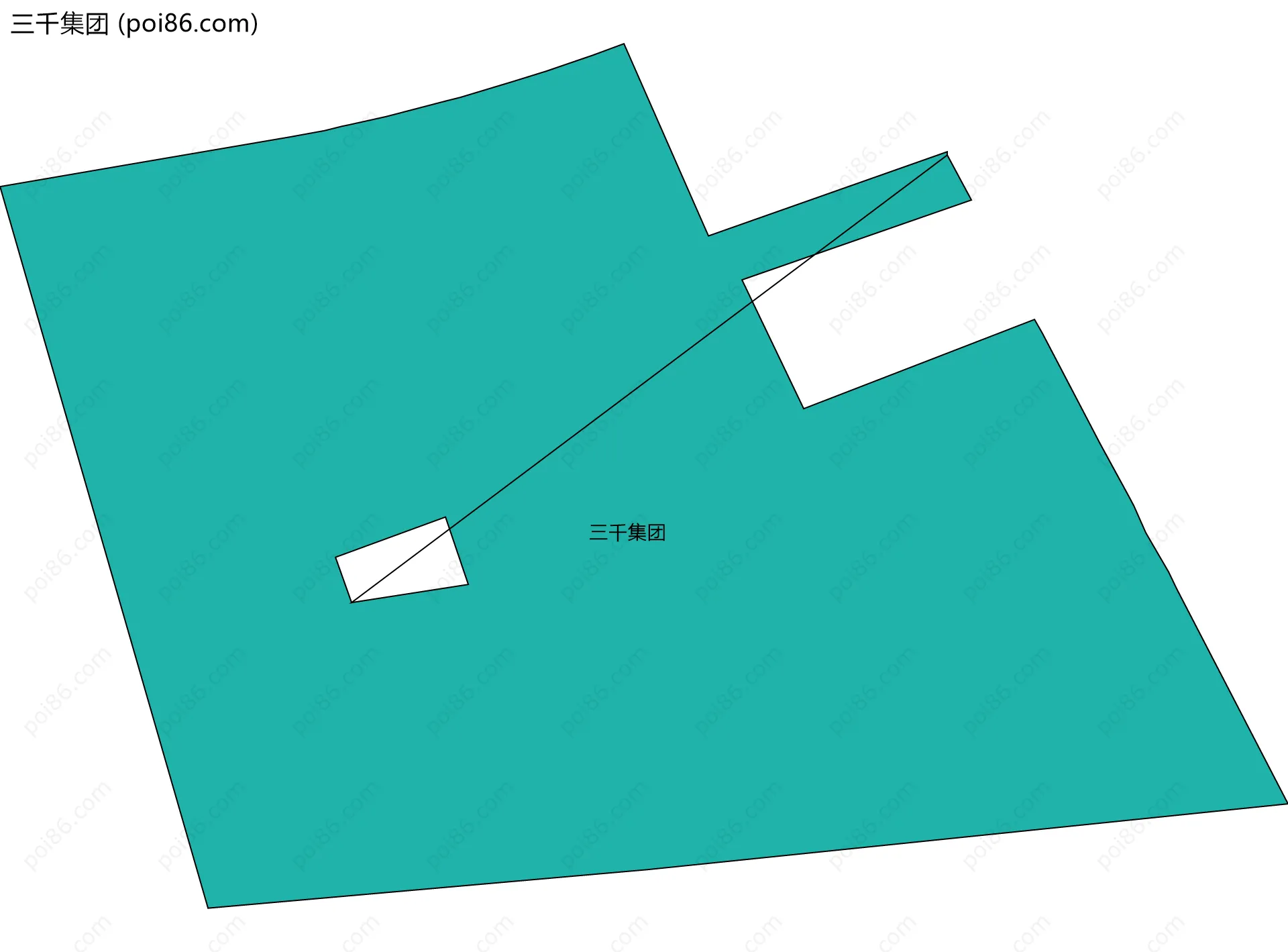 三千集团边界地图