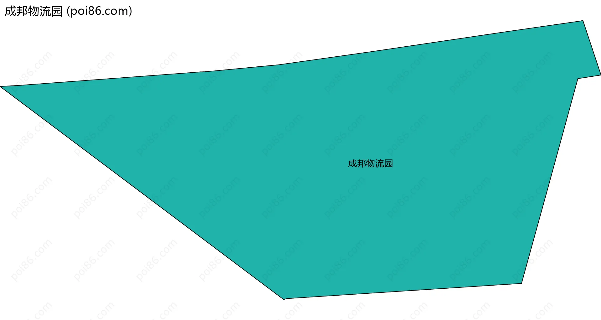 成邦物流园边界地图