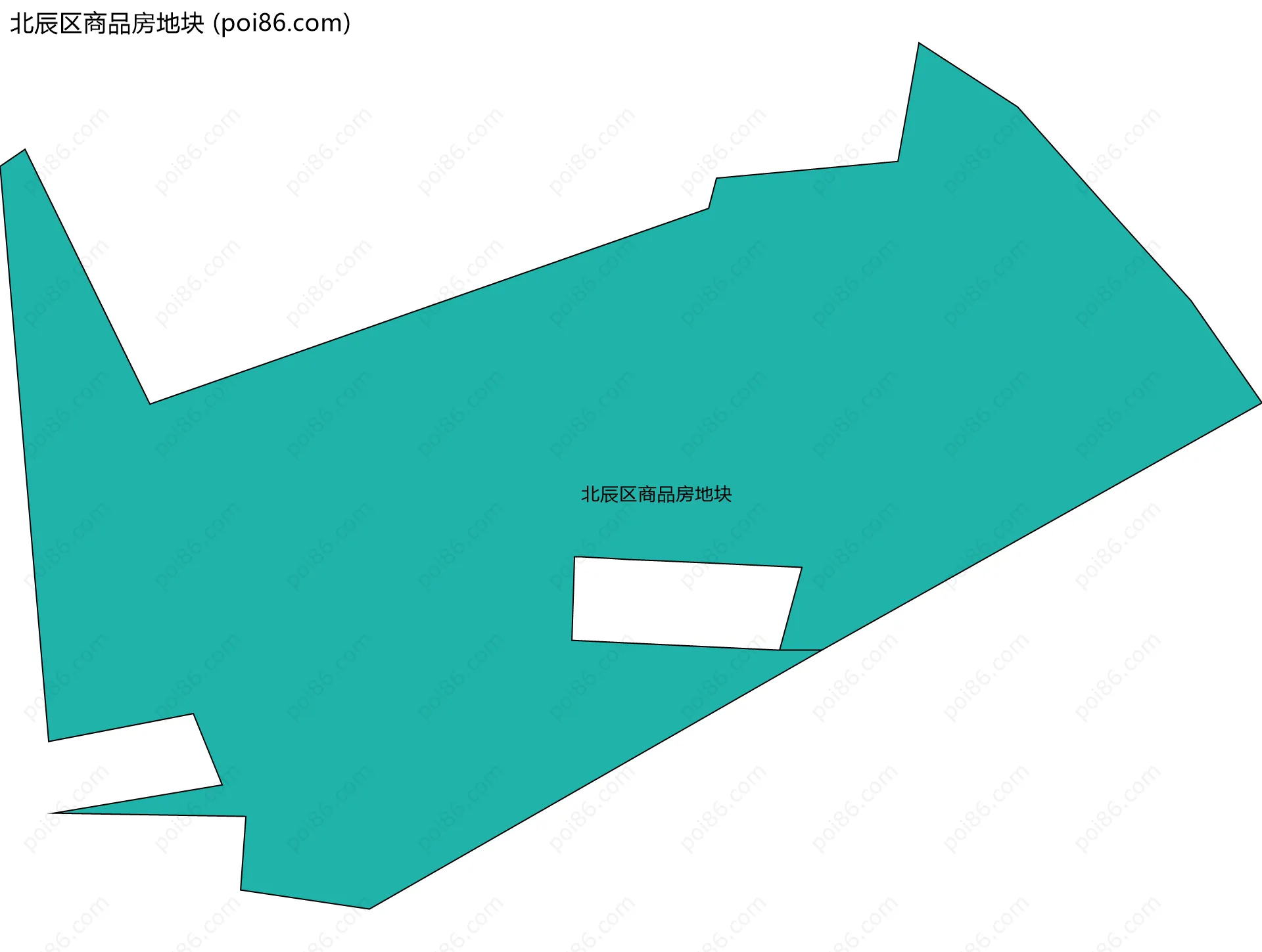 北辰区商品房地块边界地图