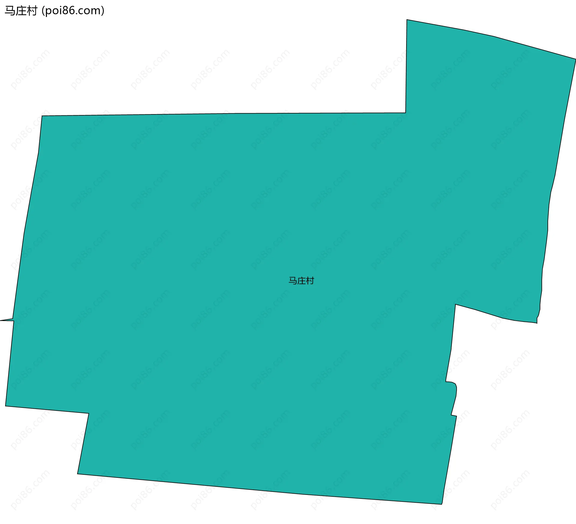 马庄村边界地图