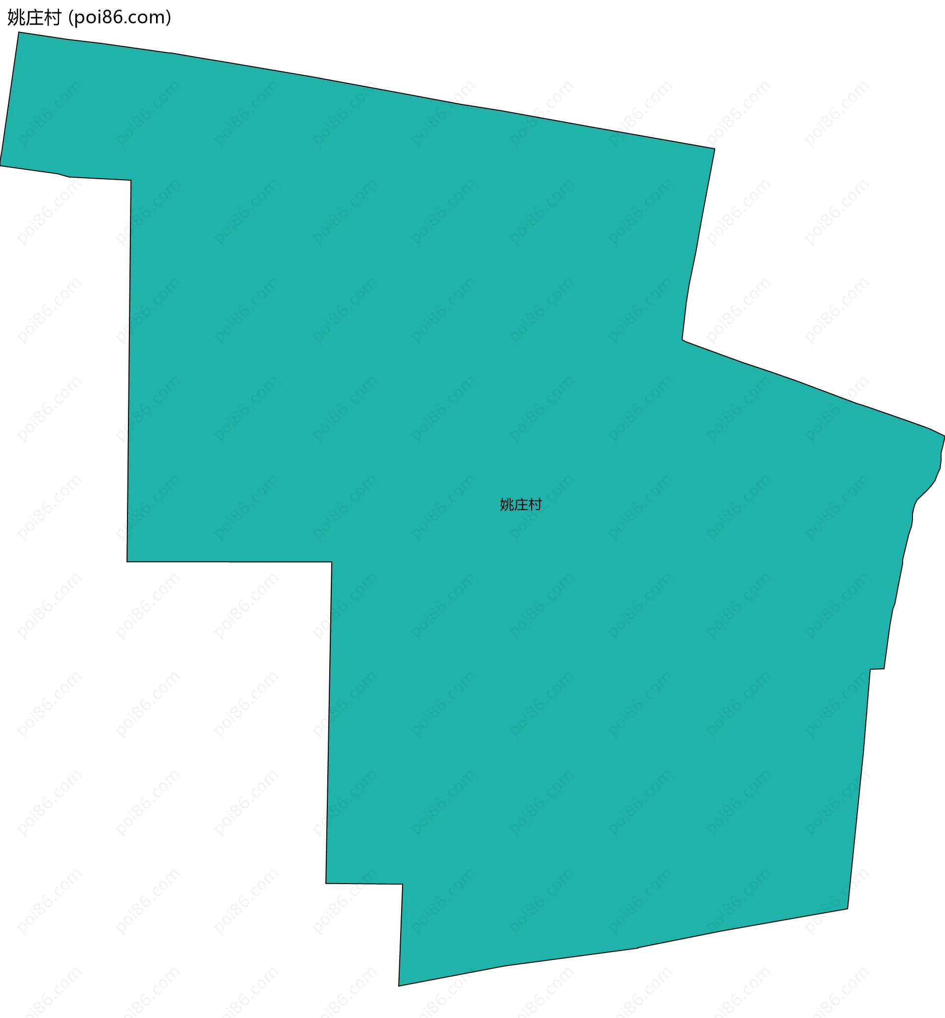 姚庄村边界地图