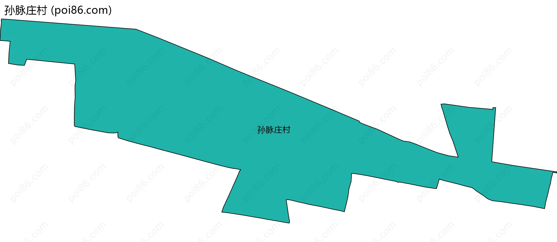 孙脉庄村边界地图