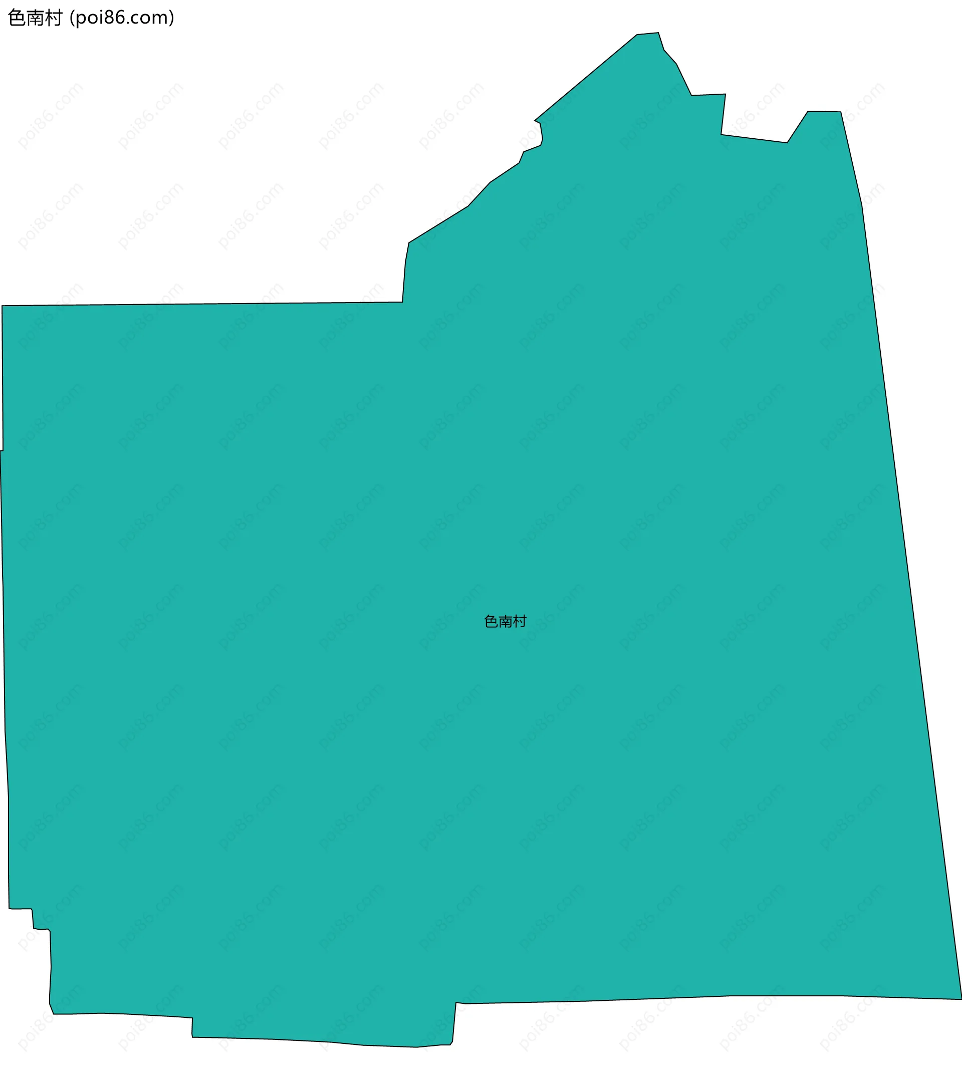 色南村边界地图