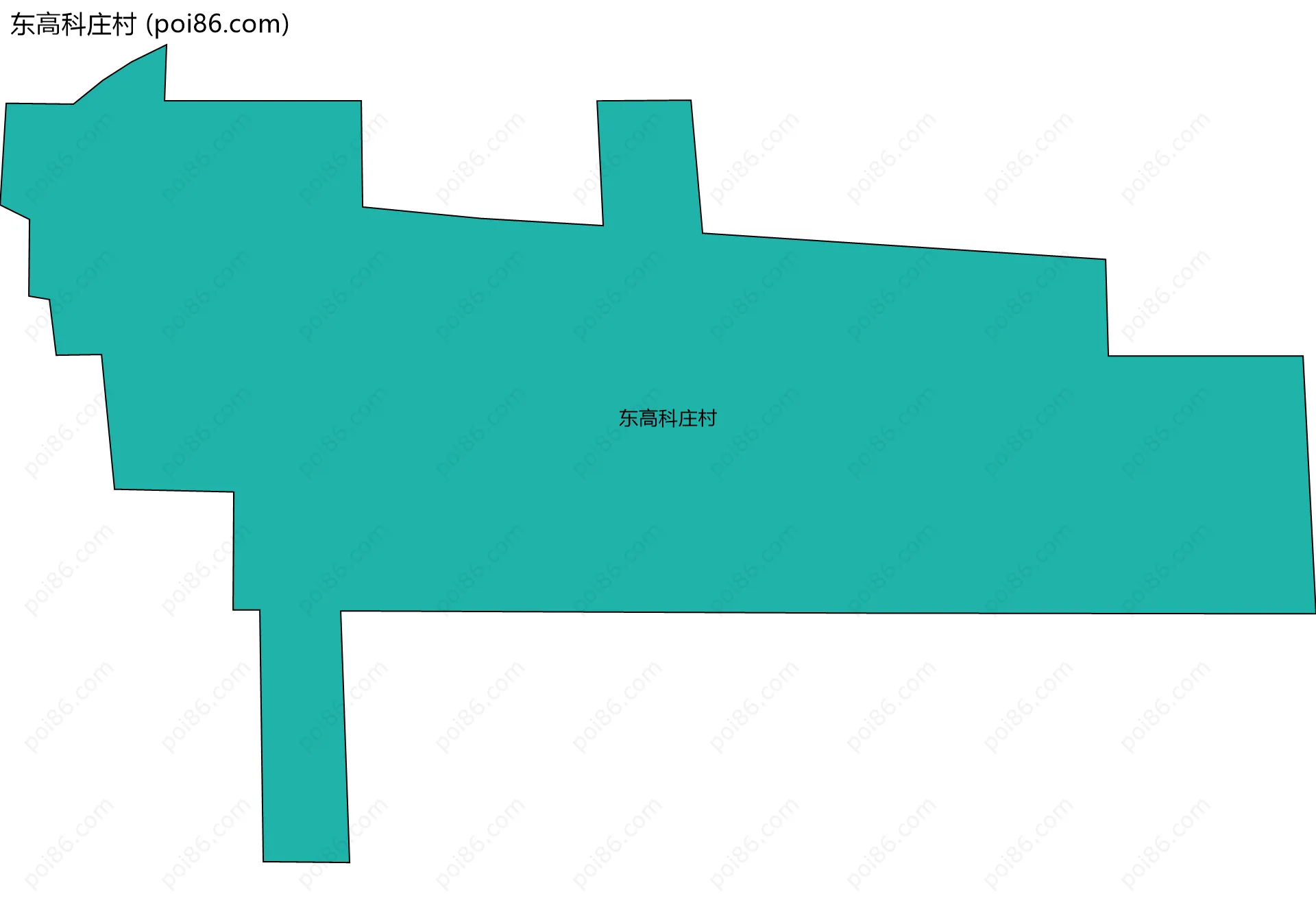 东高科庄村边界地图