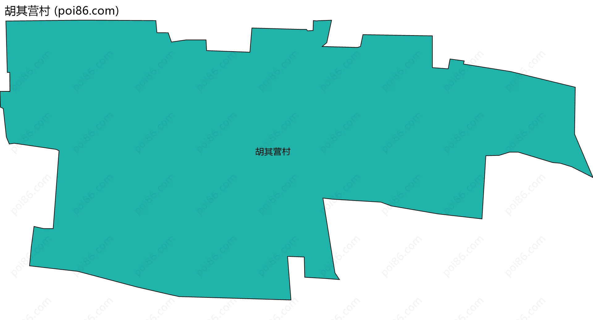 胡其营村边界地图