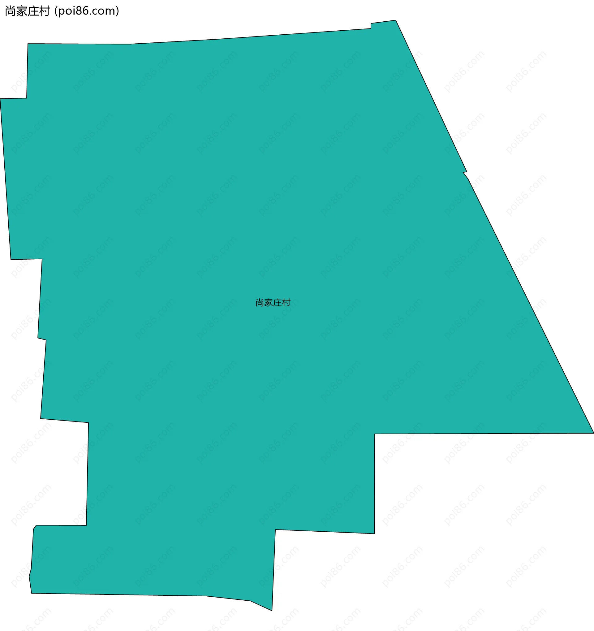 尚家庄村边界地图