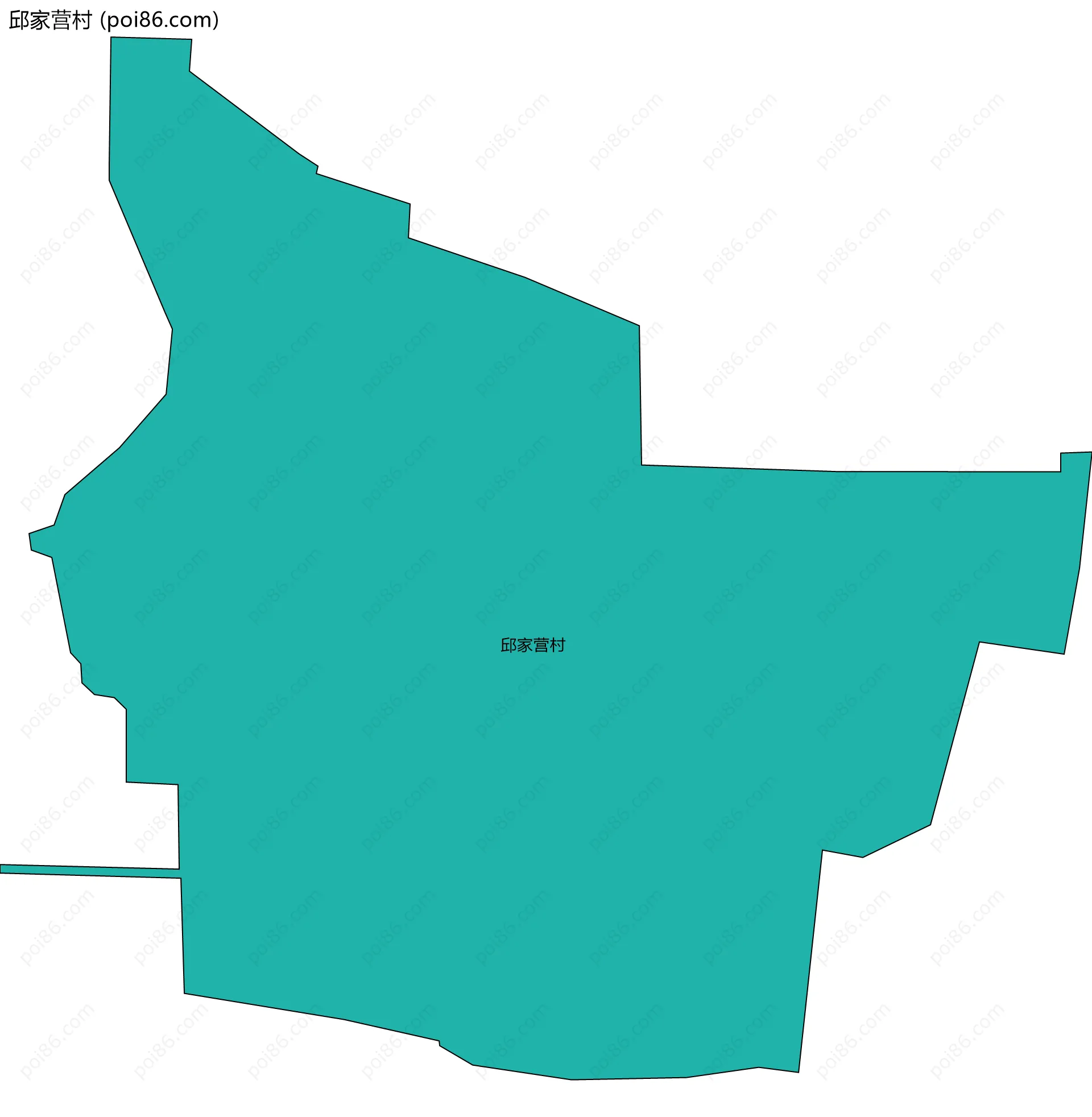 邱家营村边界地图