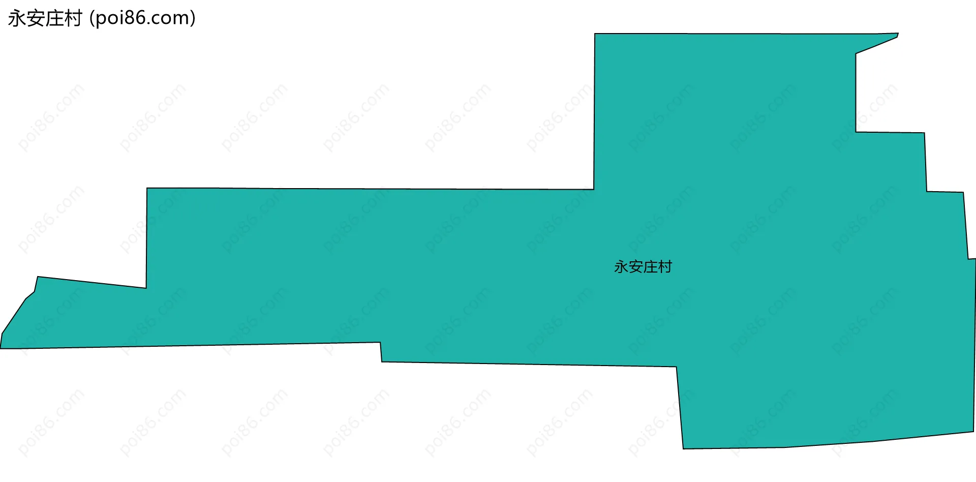 永安庄村边界地图