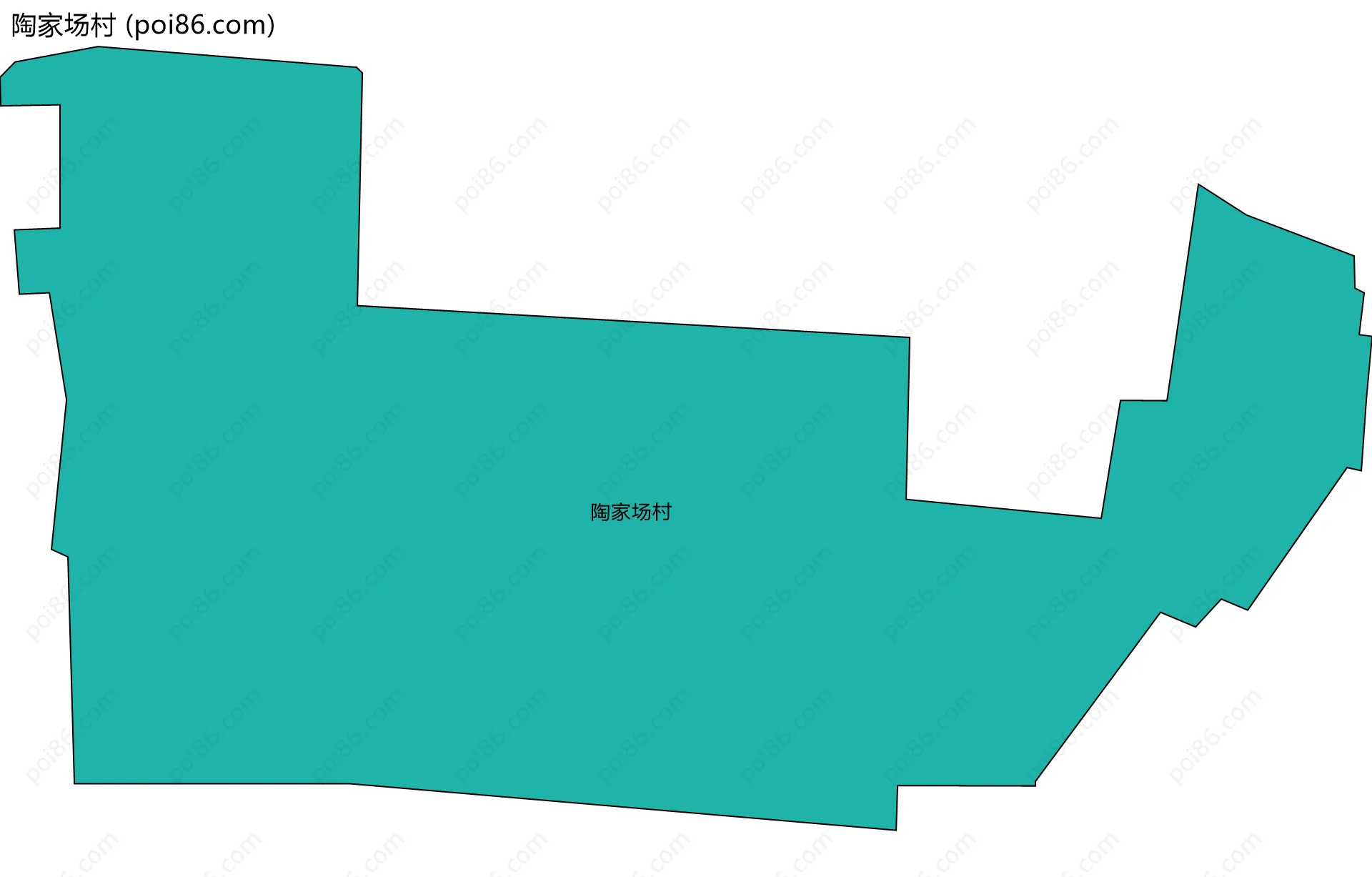 陶家场村边界地图
