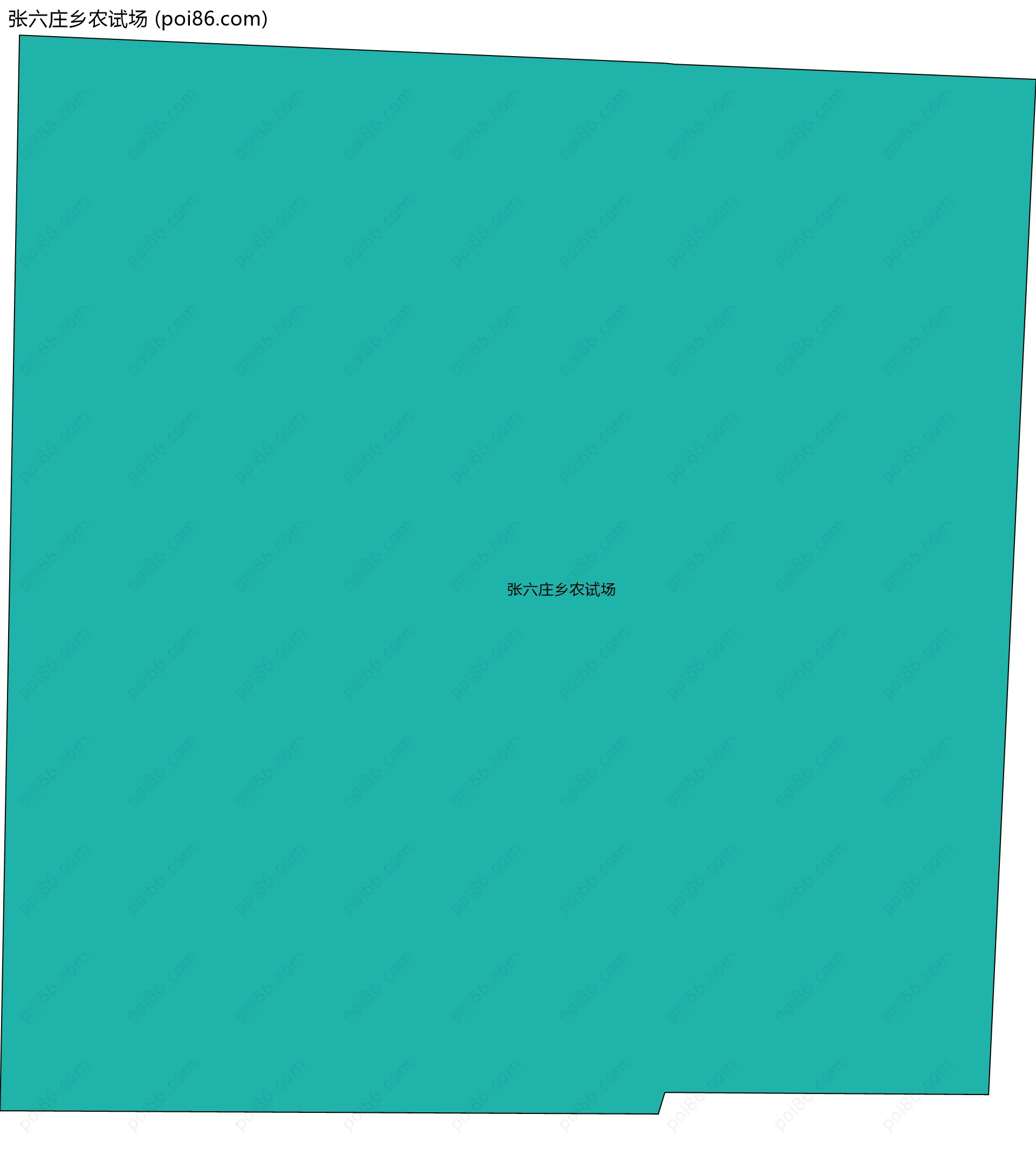 张六庄乡农试场边界地图