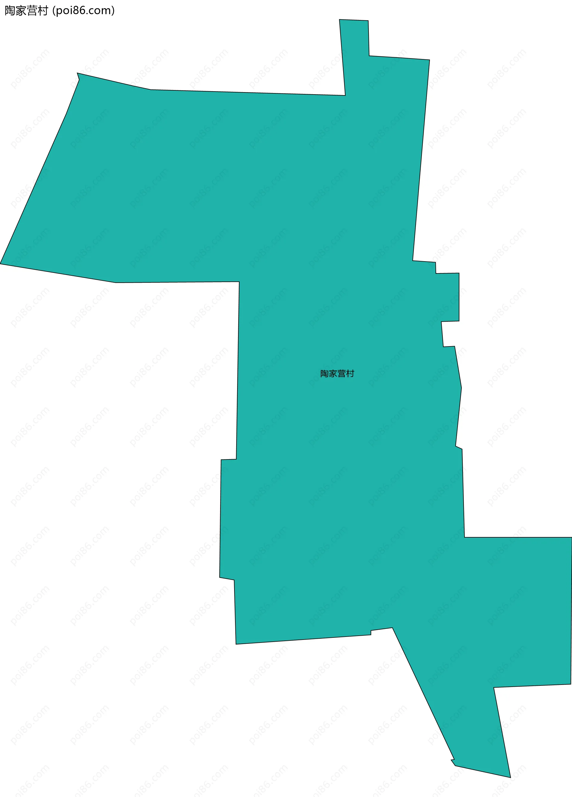 陶家营村边界地图