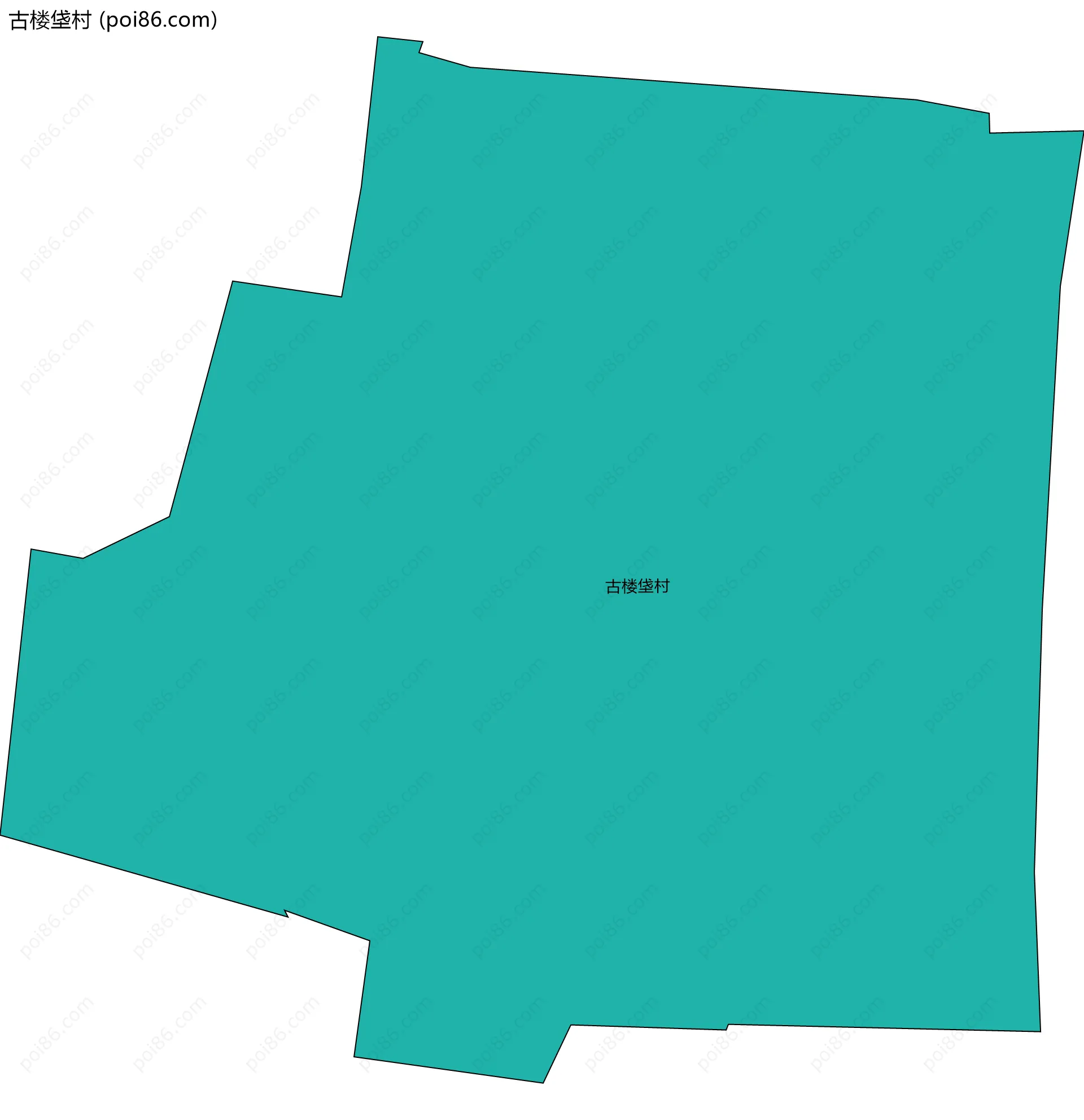 古楼垡村边界地图