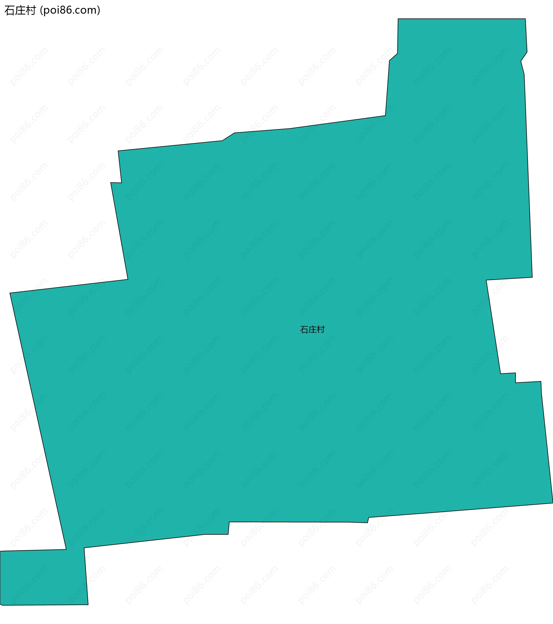 石庄村边界地图