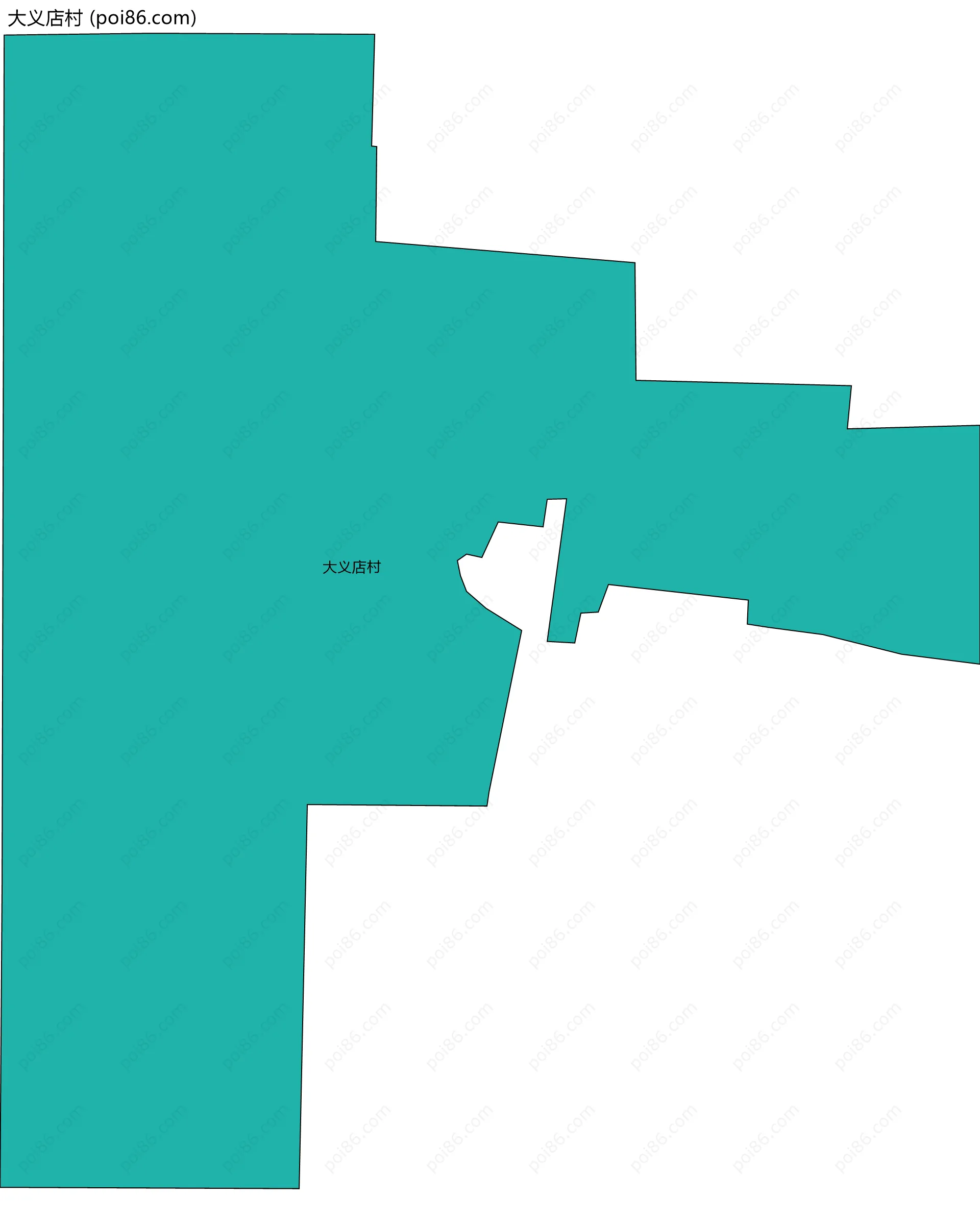 大义店村边界地图