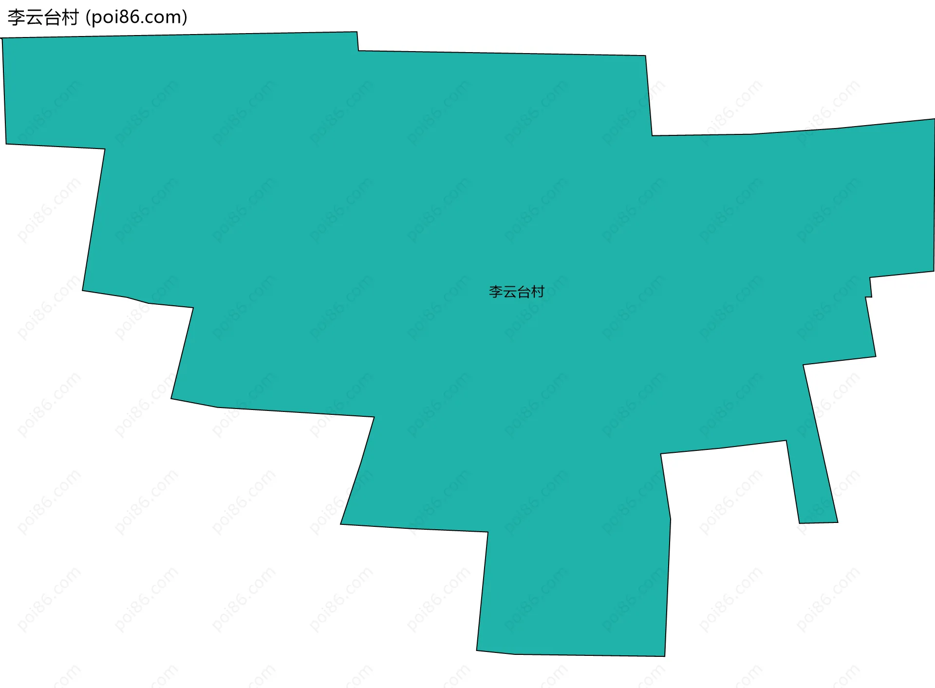 李云台村边界地图