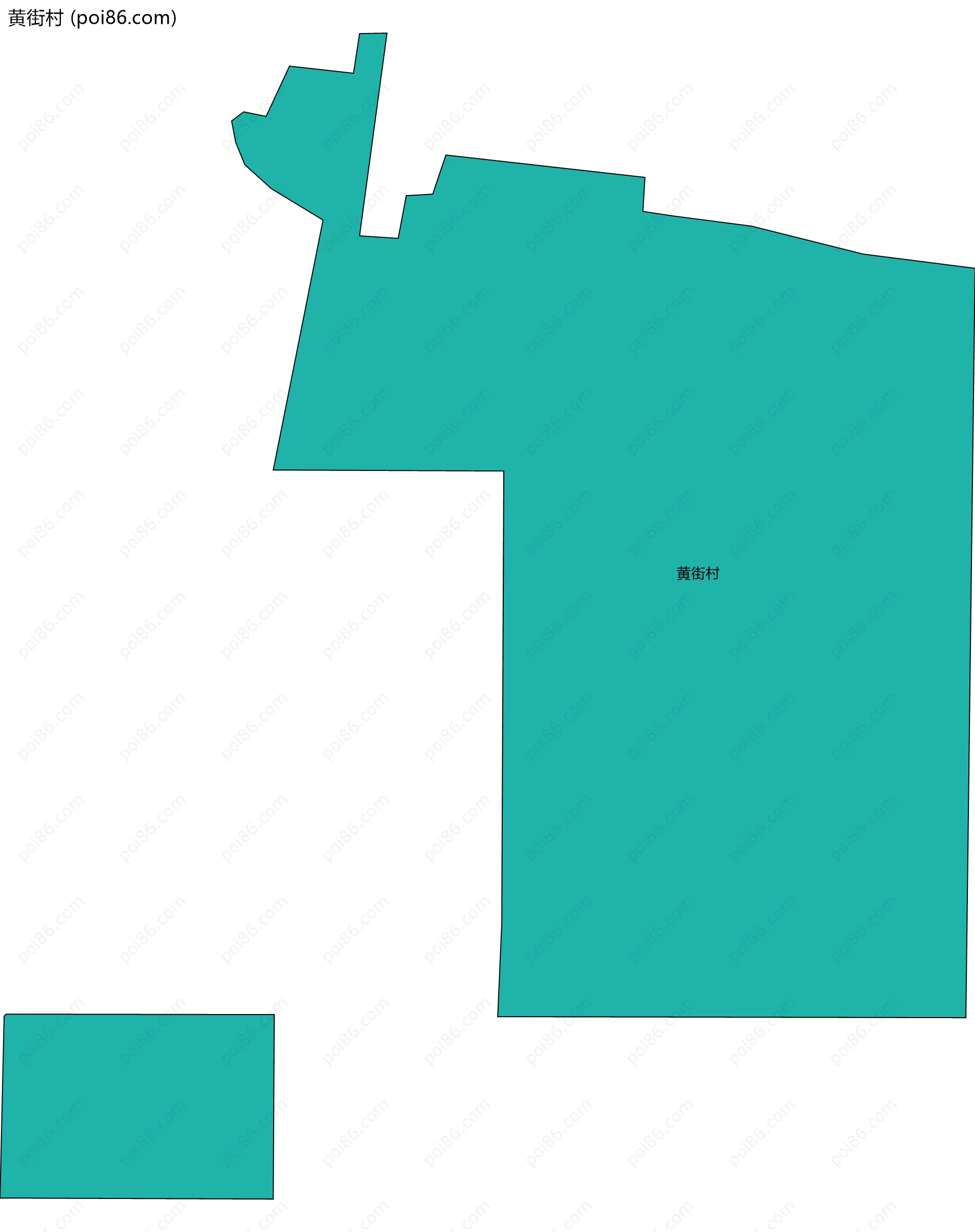 黄街村边界地图