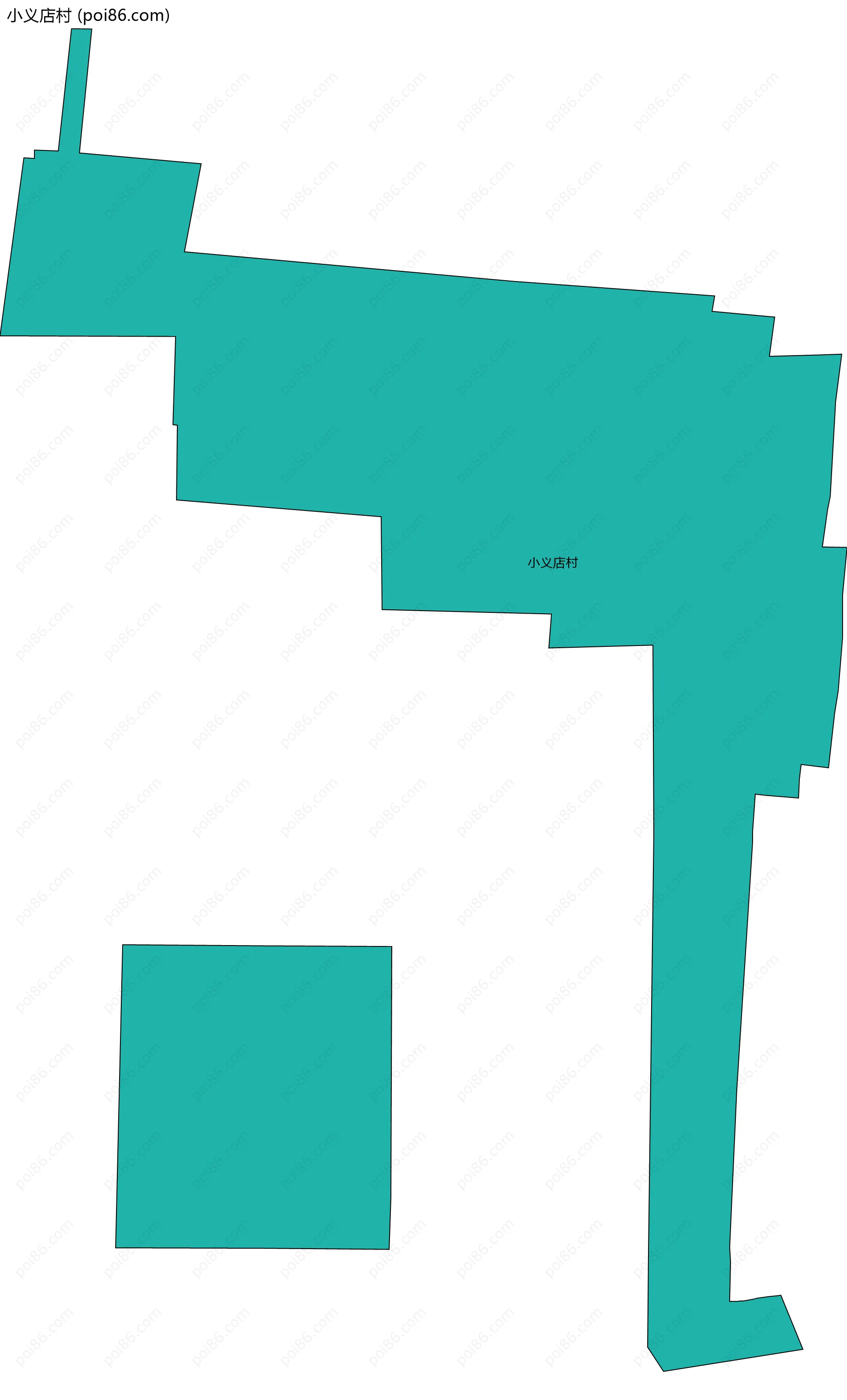 小义店村边界地图