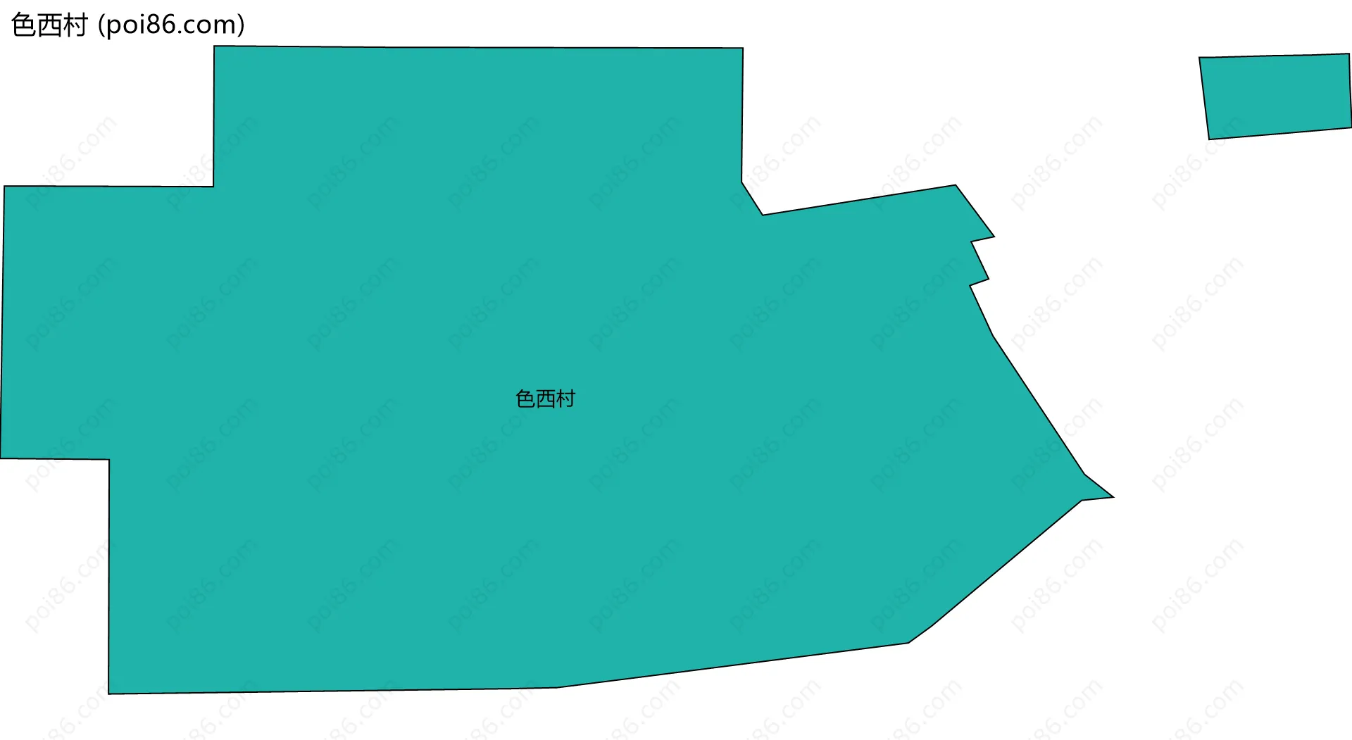 色西村边界地图