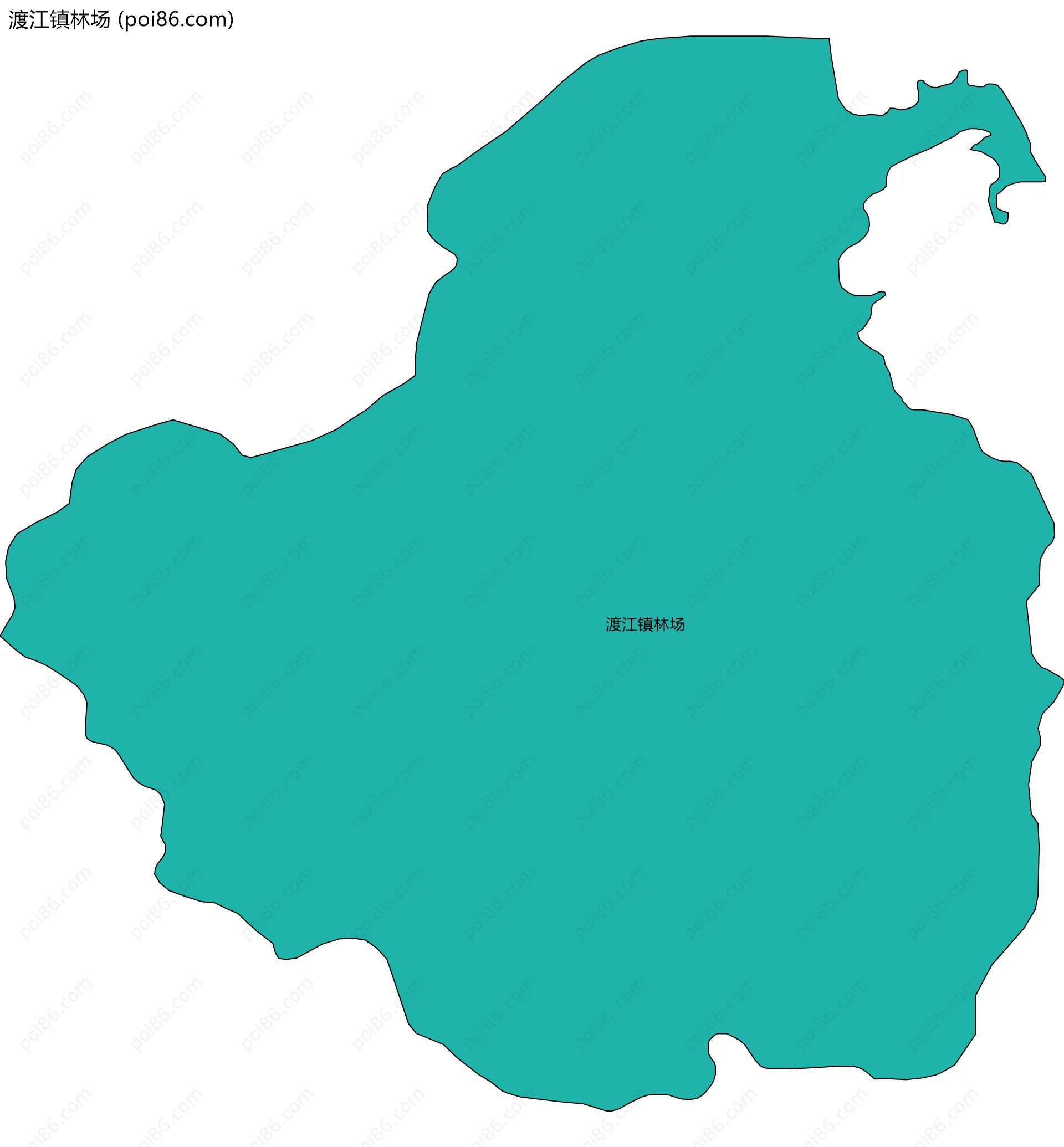渡江镇林场边界地图