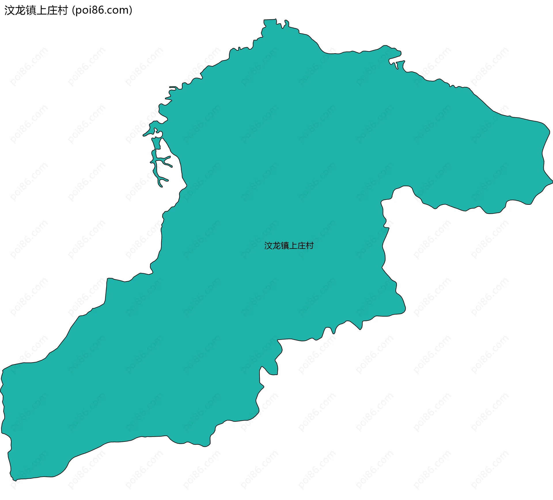 汶龙镇上庄村边界地图