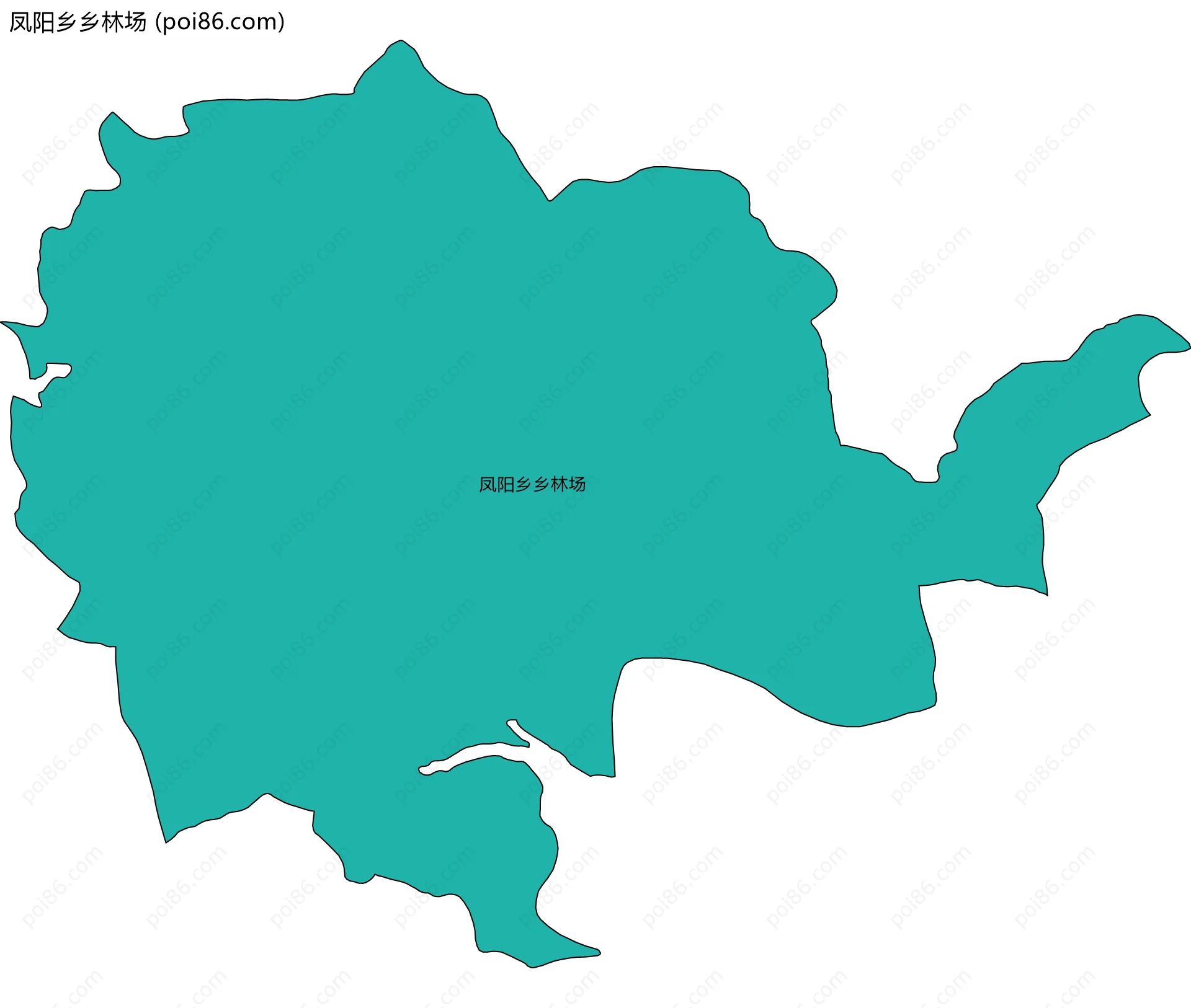 凤阳乡乡林场边界地图