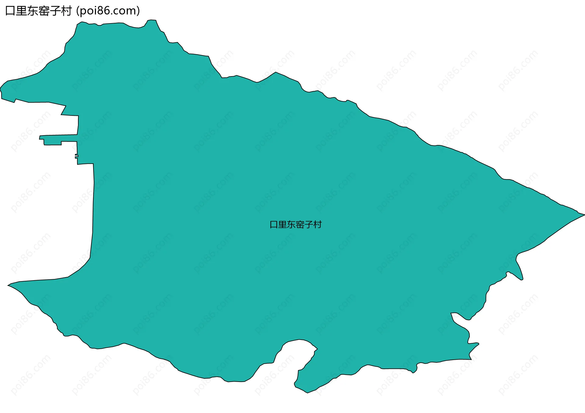 口里东窑子村边界地图