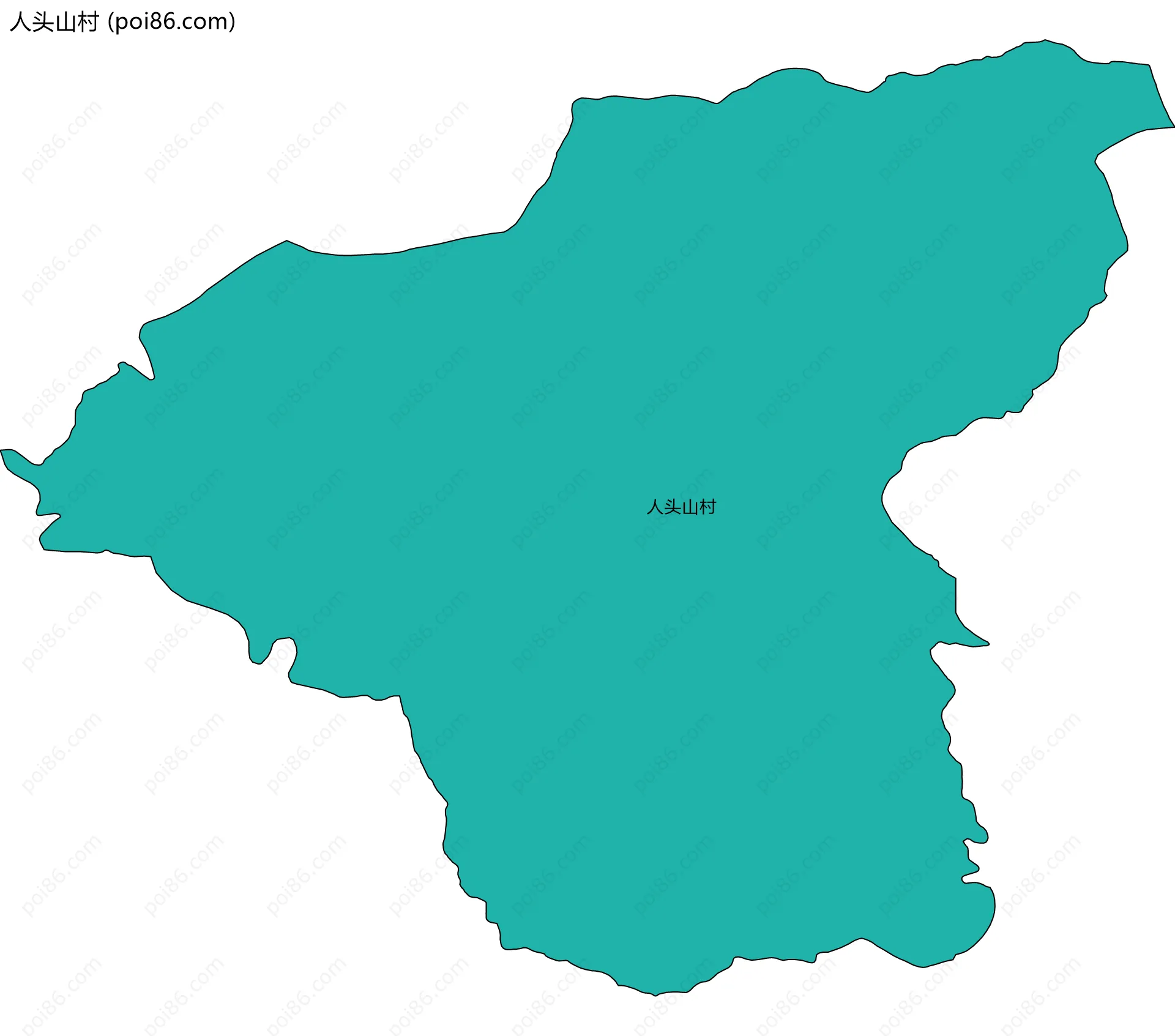 人头山村边界地图