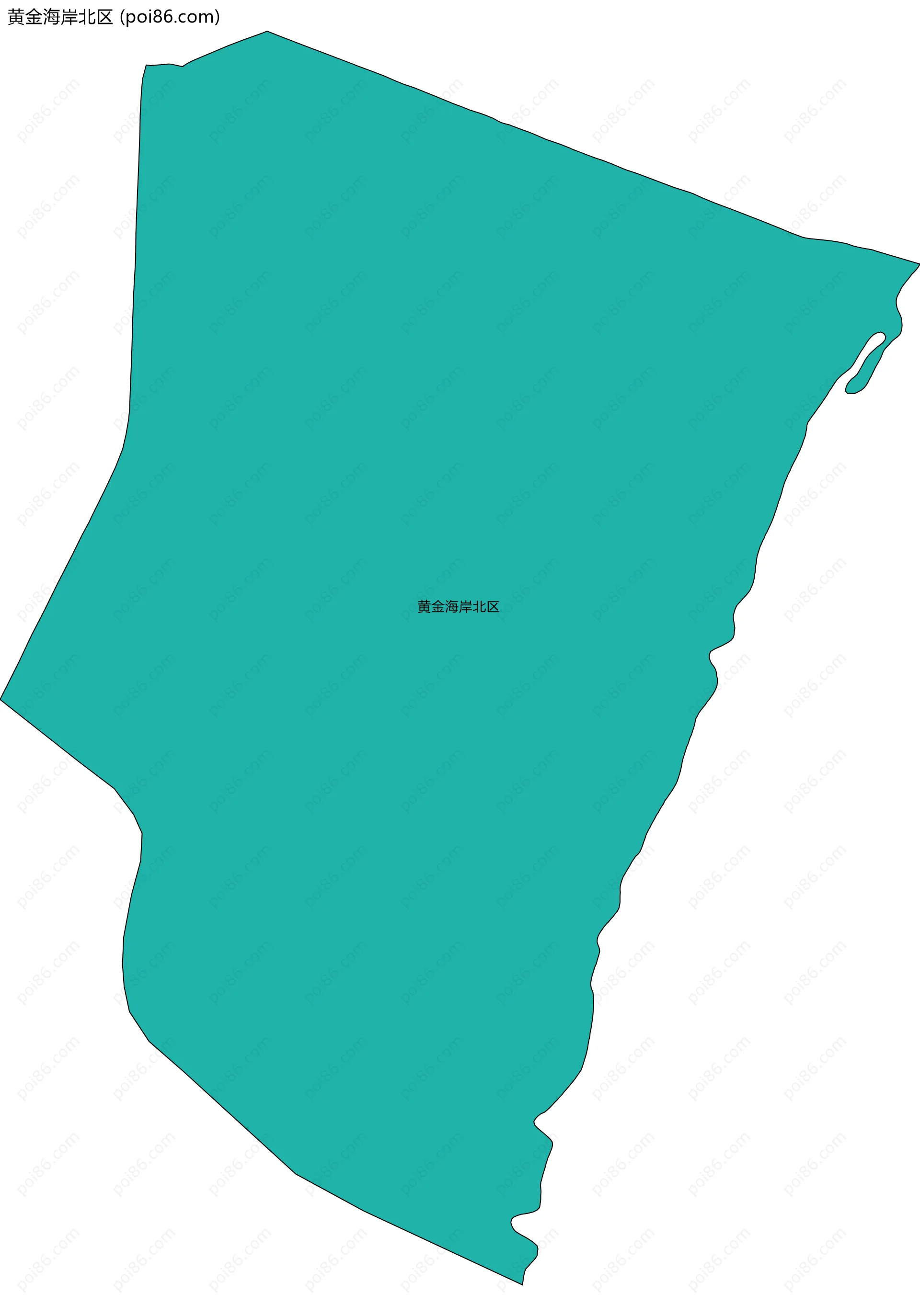 黄金海岸北区边界地图