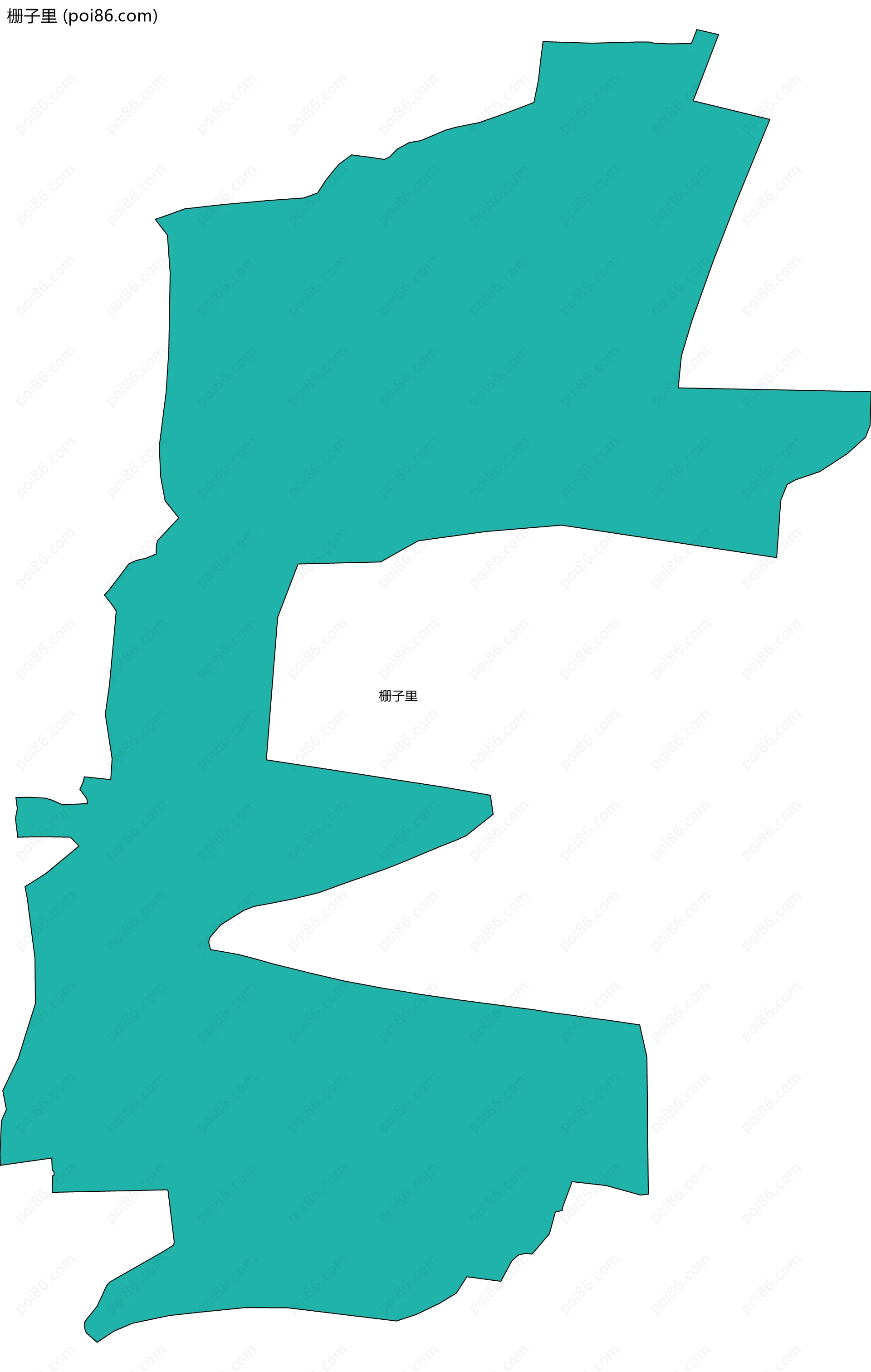 栅子里边界地图