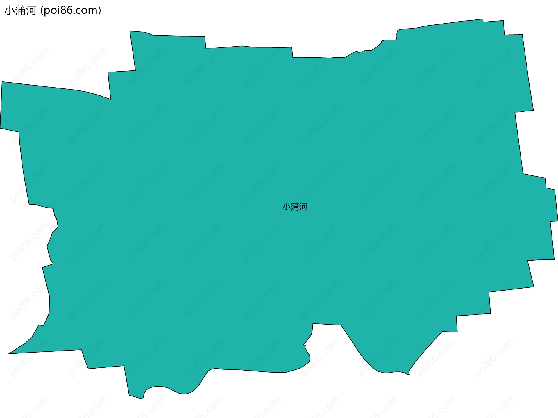 小蒲河边界地图