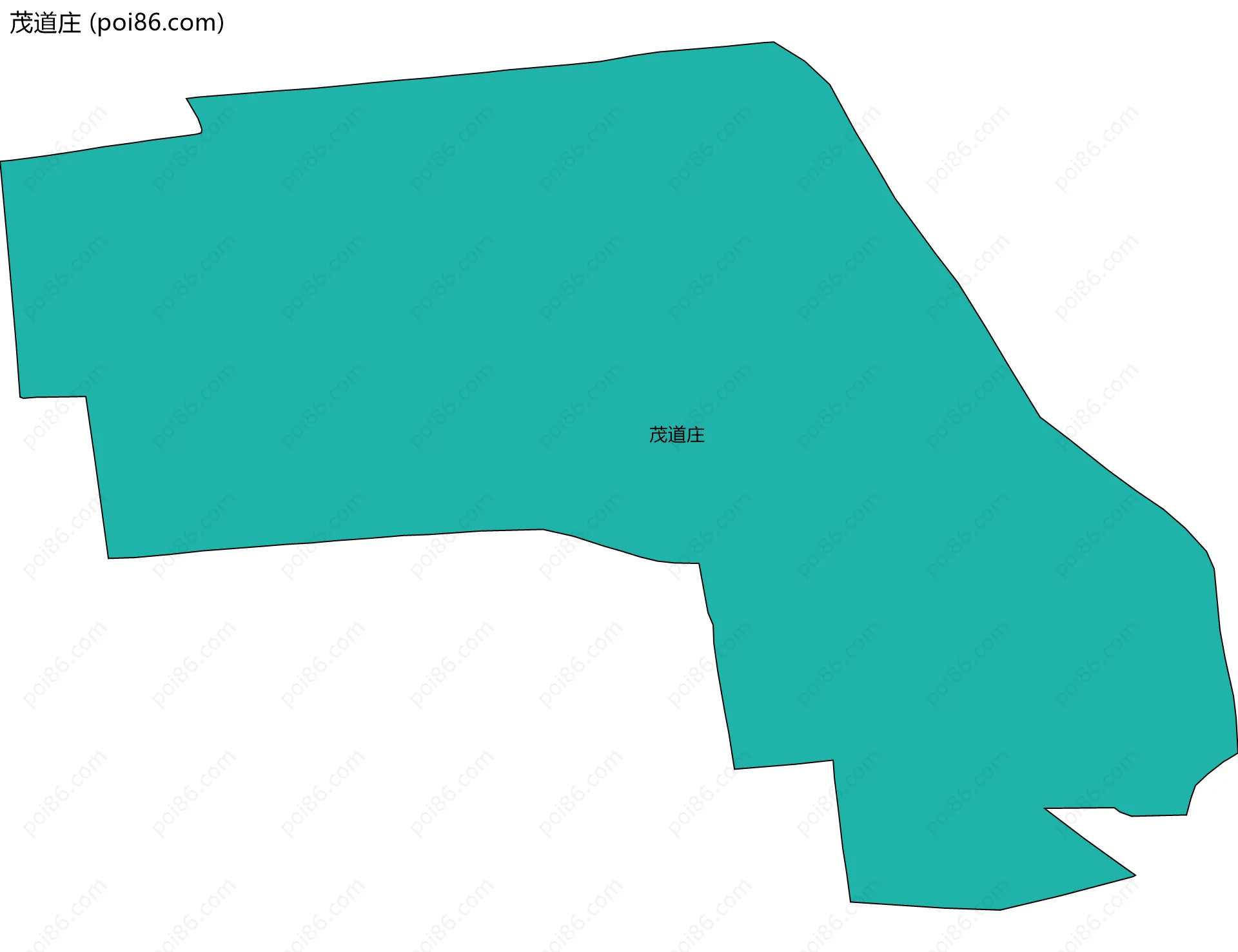 茂道庄边界地图