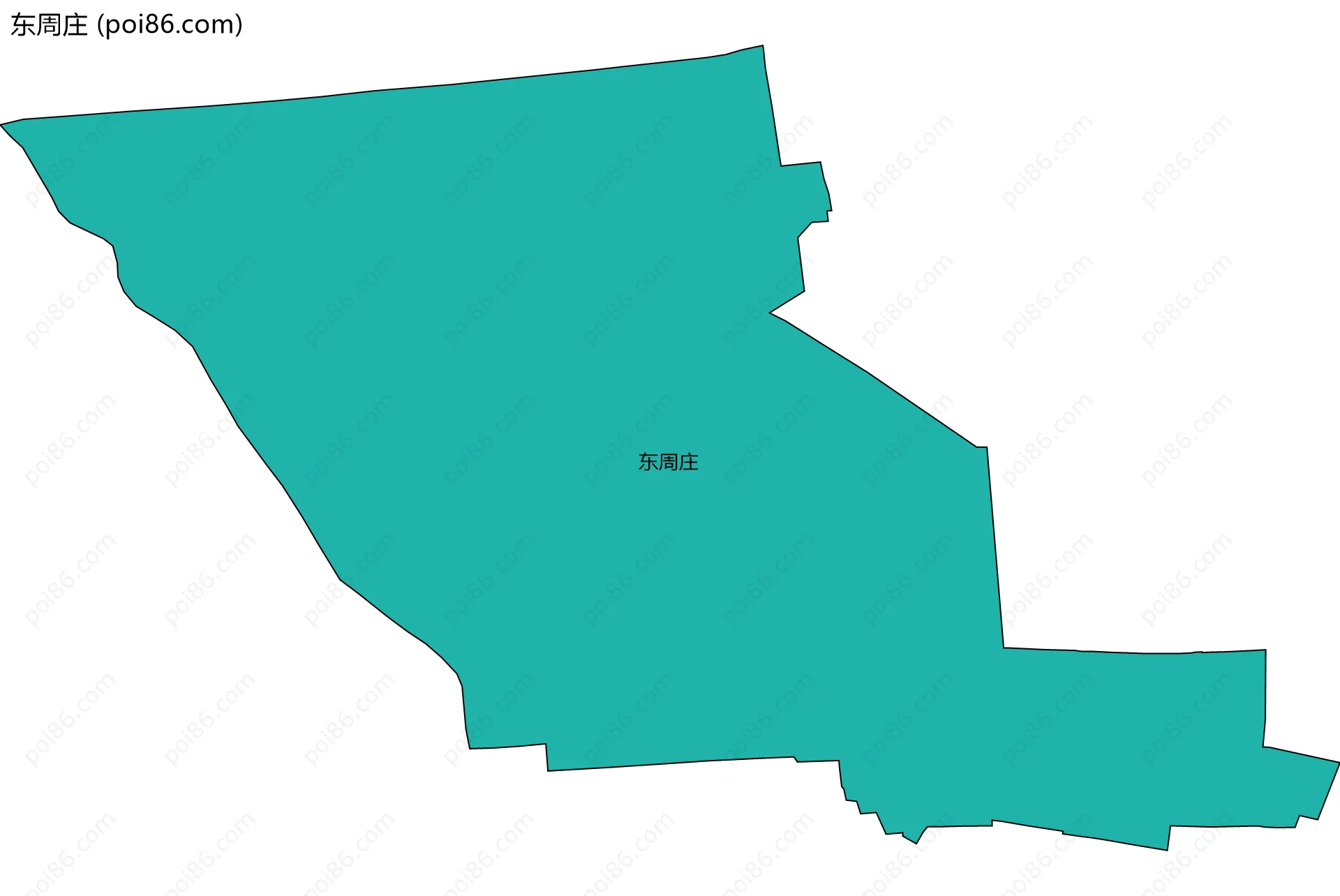 东周庄边界地图