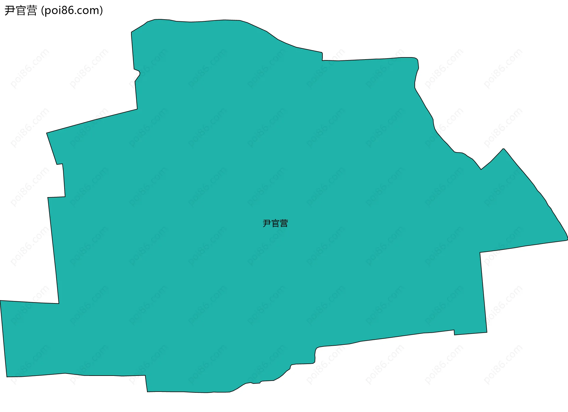 尹官营边界地图