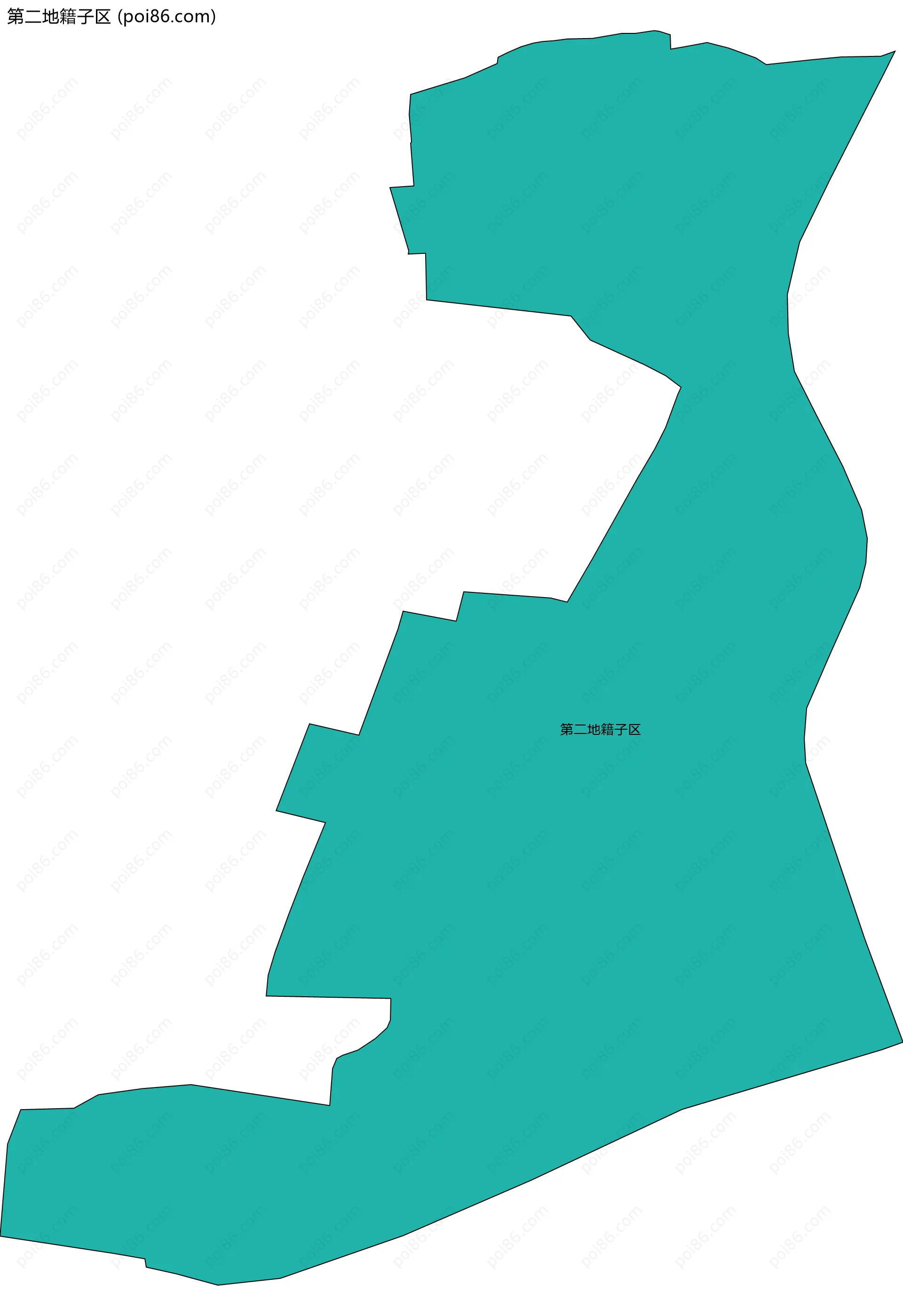 第二地籍子区边界地图