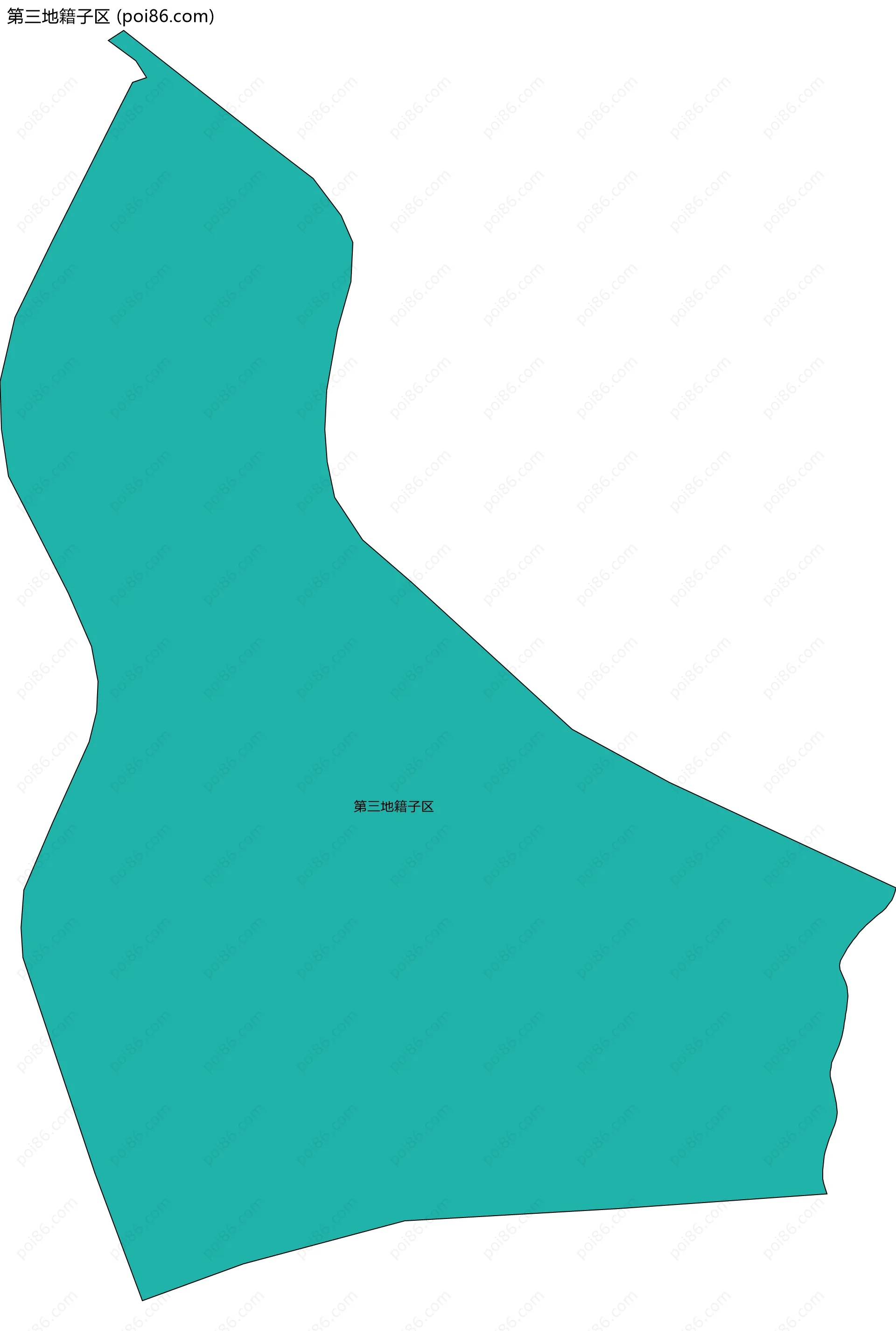 第三地籍子区边界地图