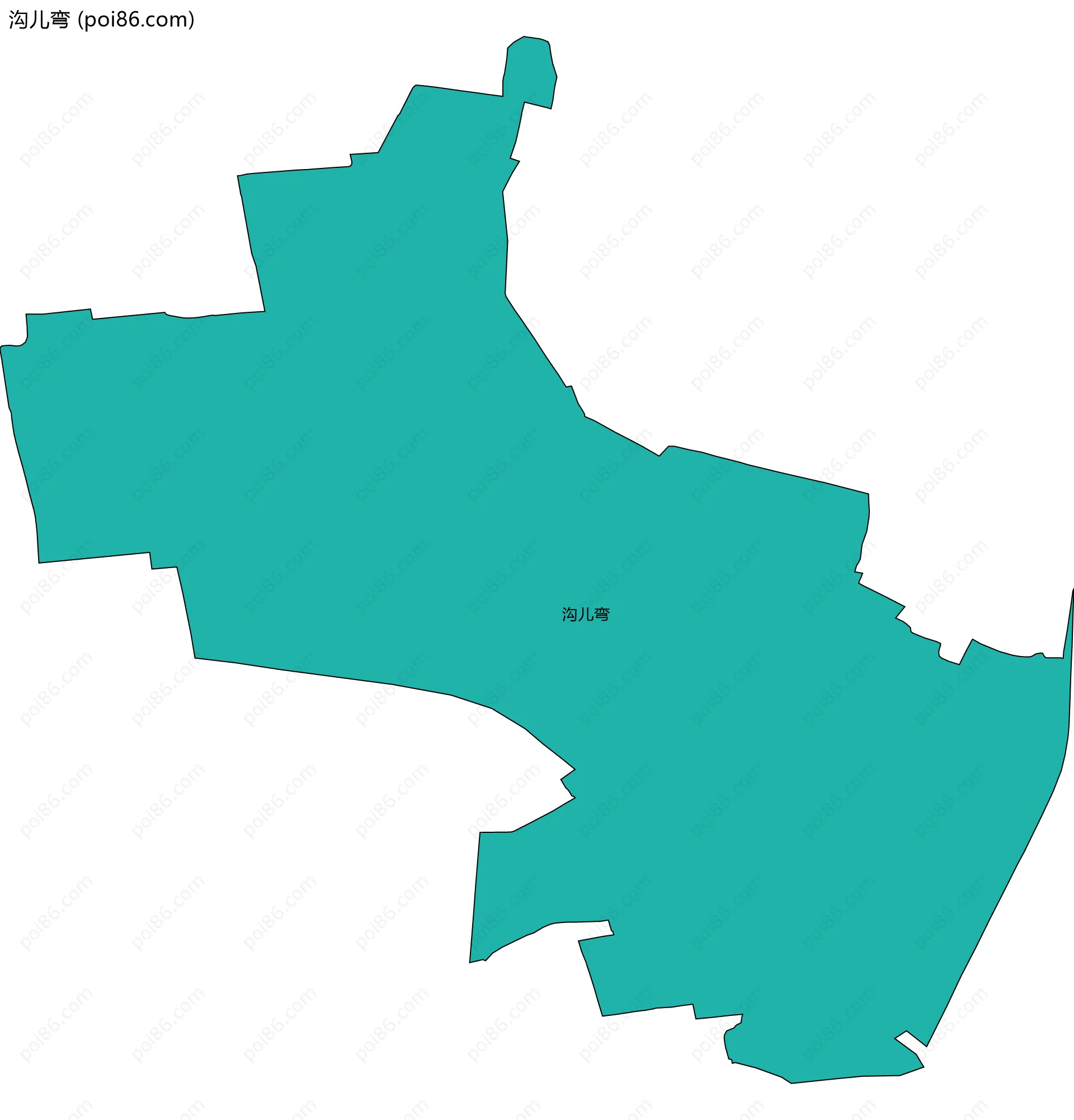沟儿弯边界地图