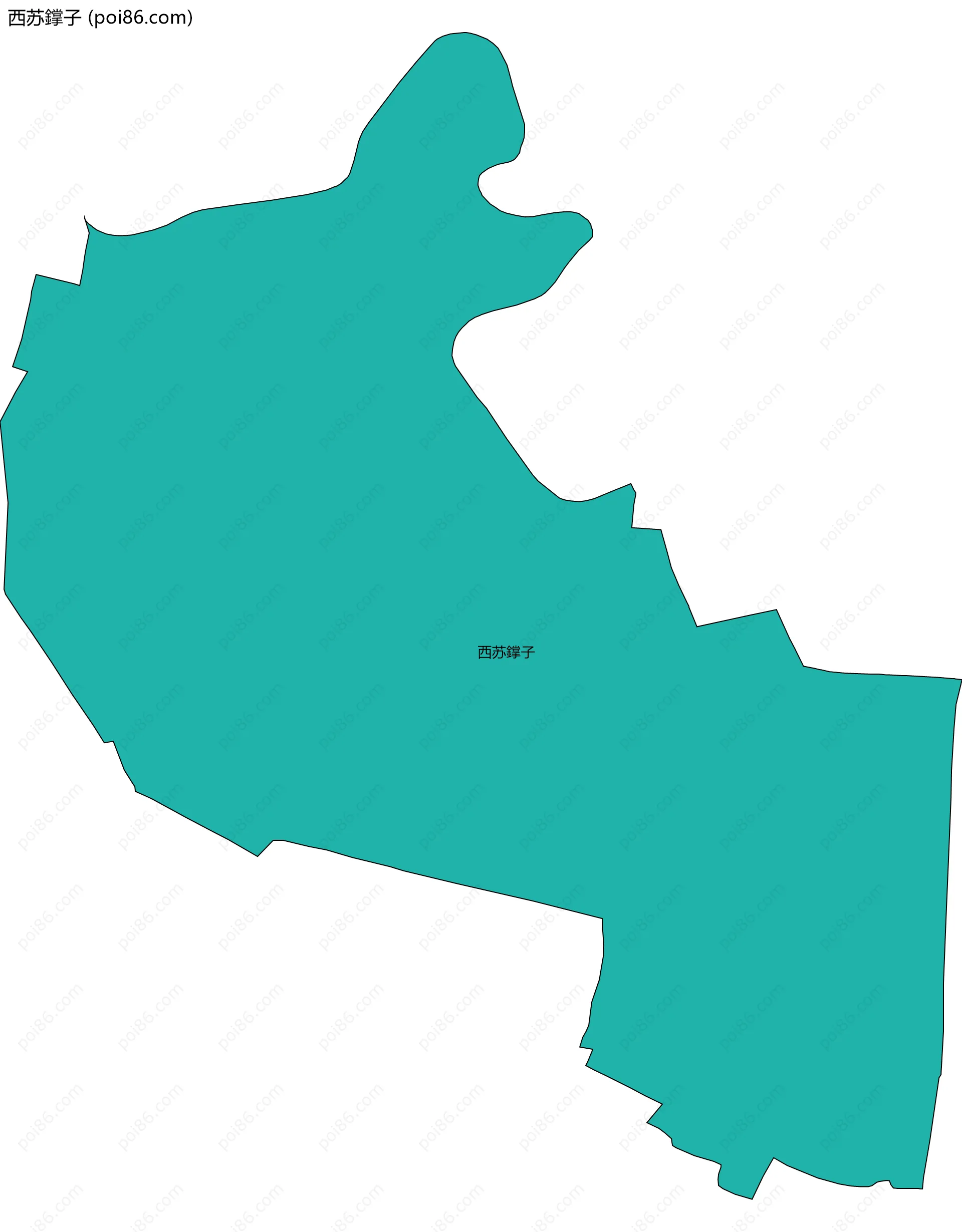 西苏鐣子边界地图