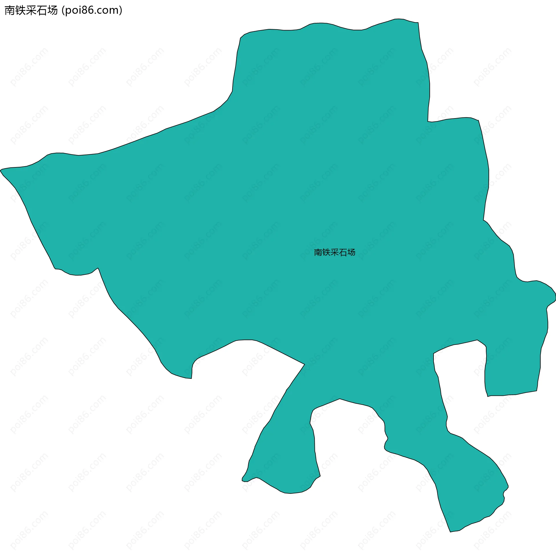 南铁采石场边界地图