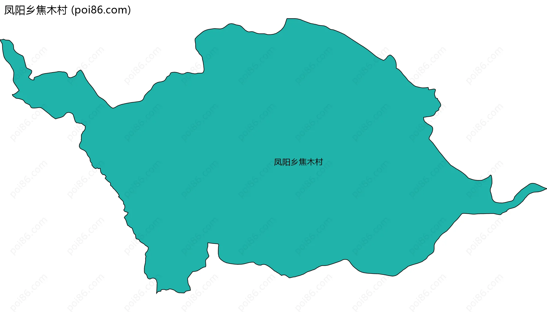凤阳乡焦木村边界地图
