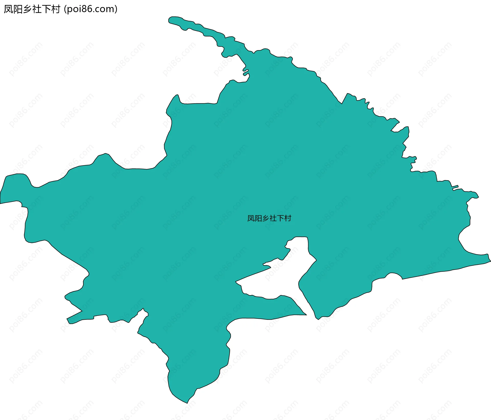 凤阳乡社下村边界地图