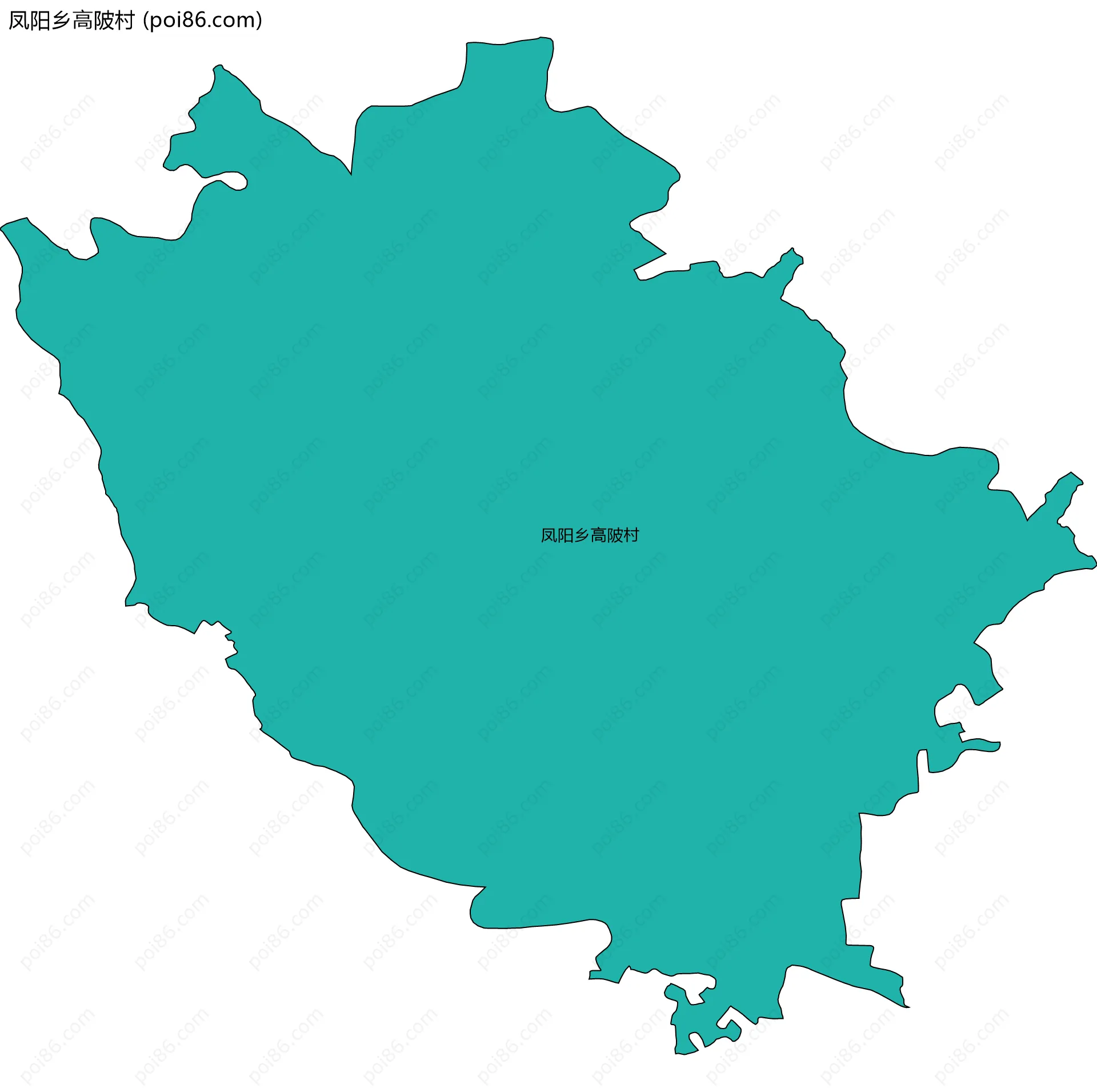 凤阳乡高陂村边界地图