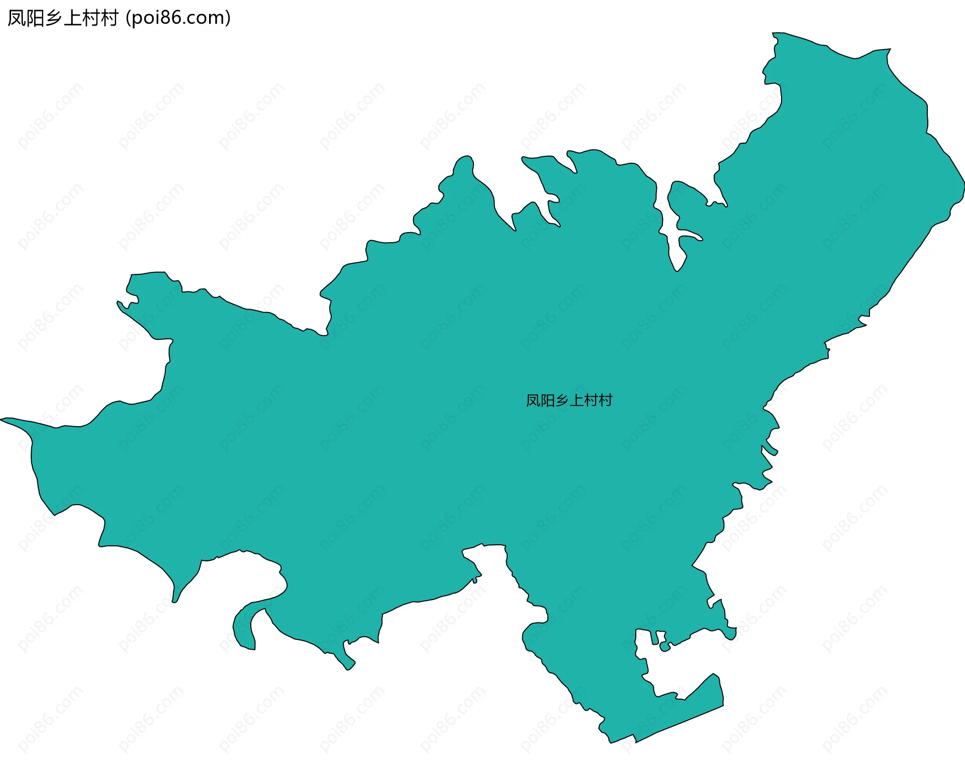 凤阳乡上村村边界地图