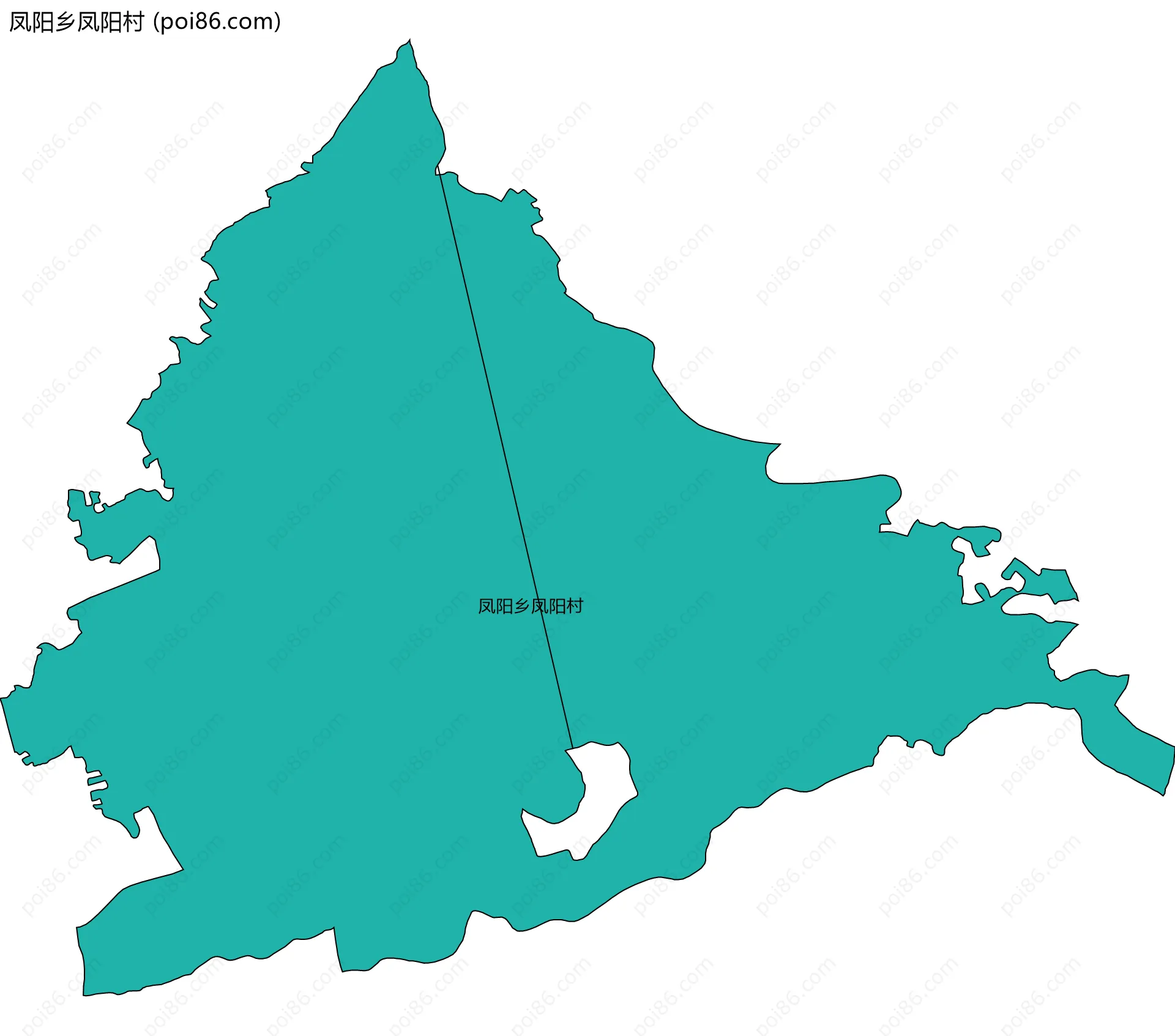 凤阳乡凤阳村边界地图