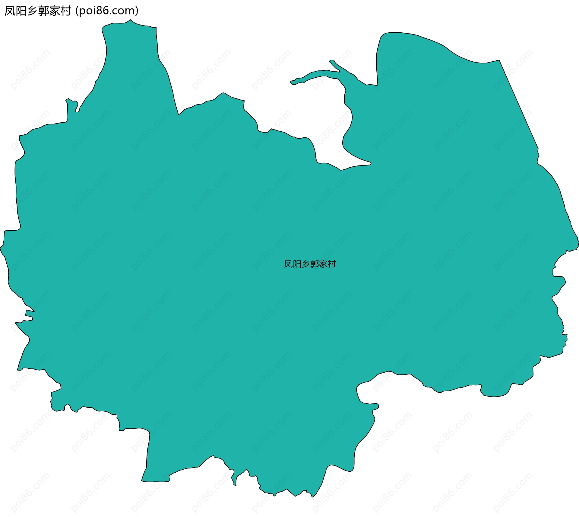 凤阳乡郭家村边界地图