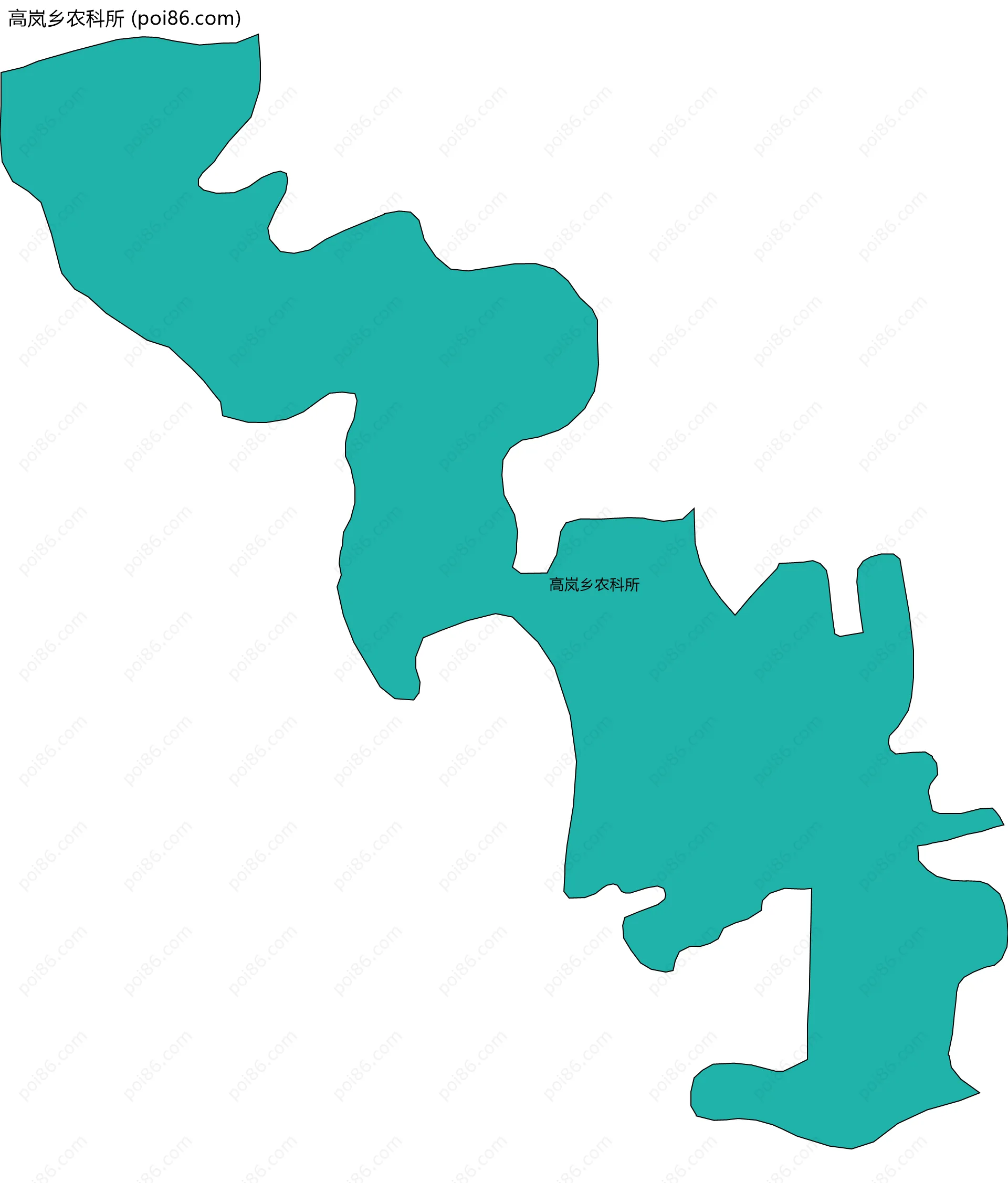 高岚乡农科所边界地图