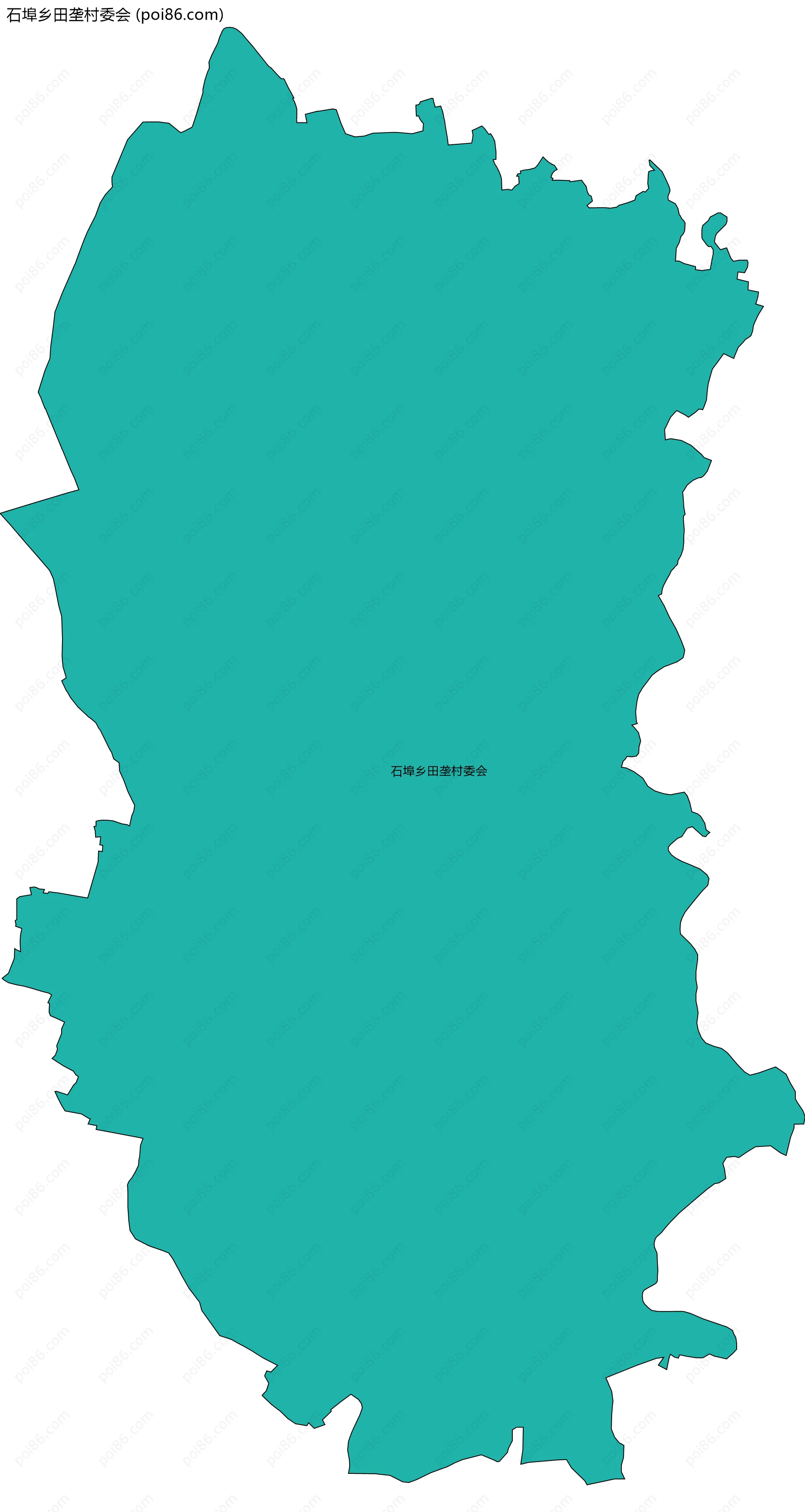 石埠乡田垄村委会边界地图