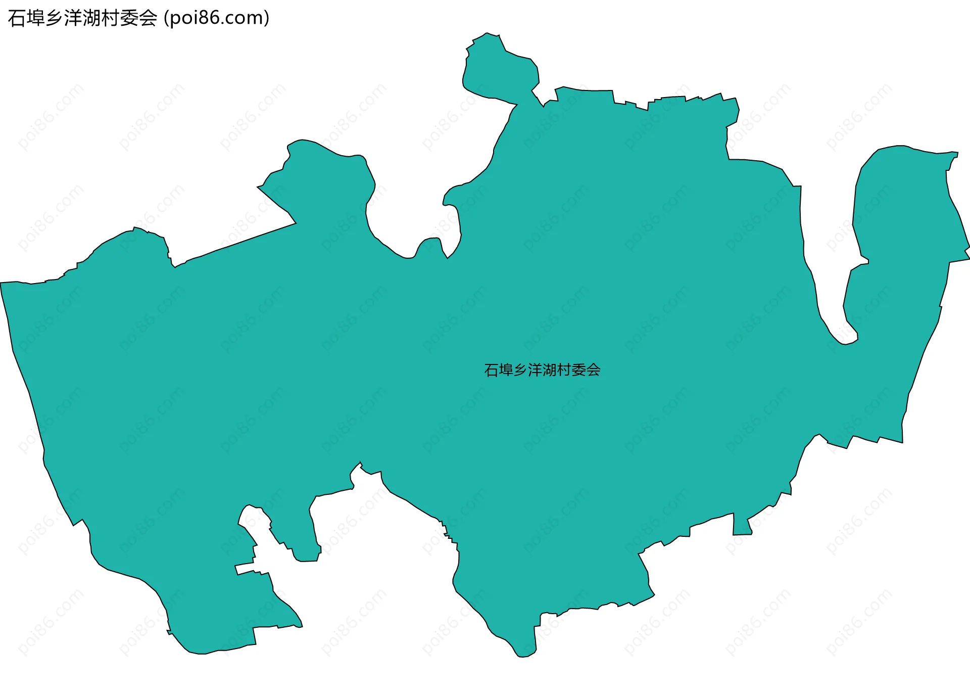 石埠乡洋湖村委会边界地图